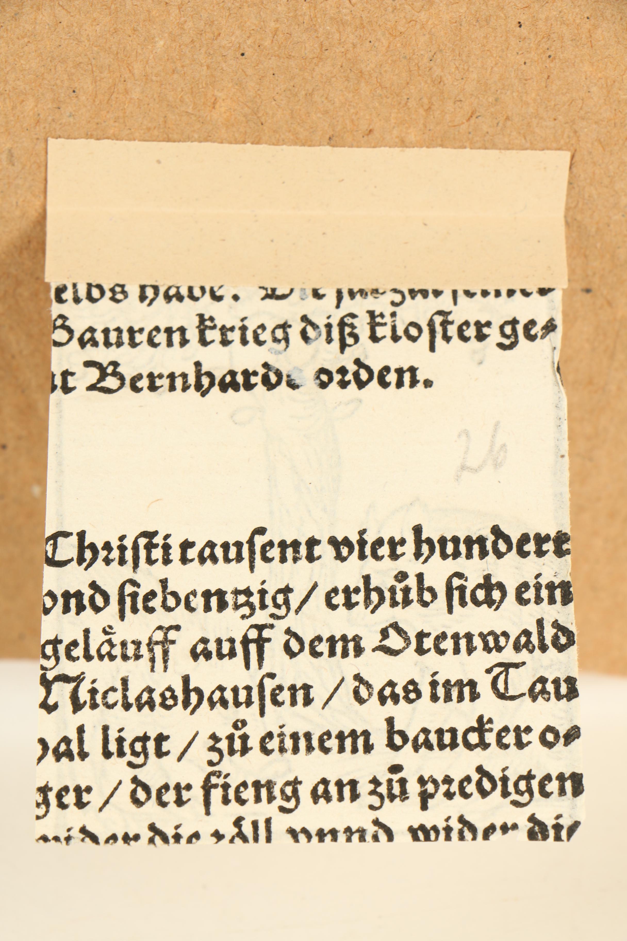 16th Century German Woodblock