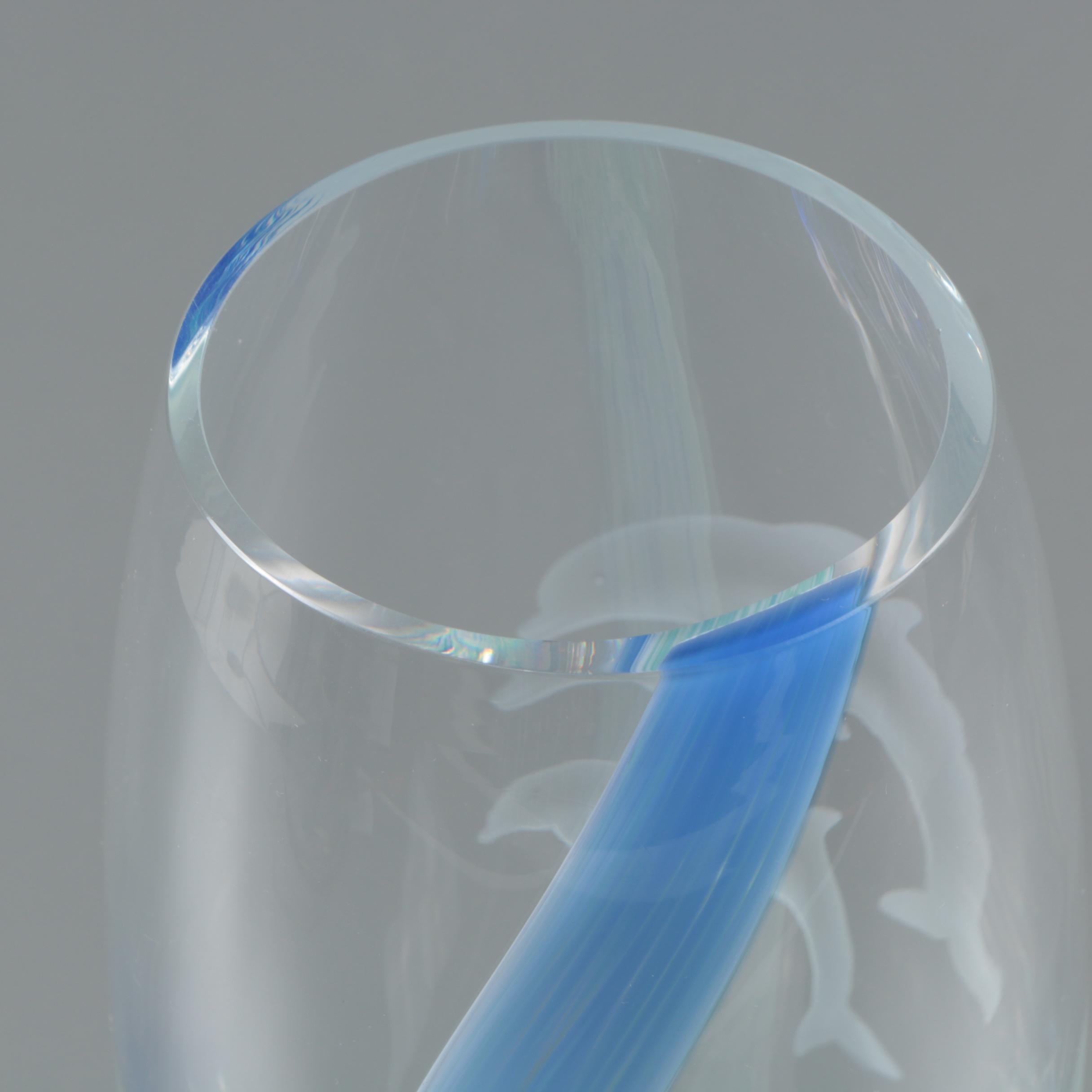 Lenox Crystal "Dolphin" Vase