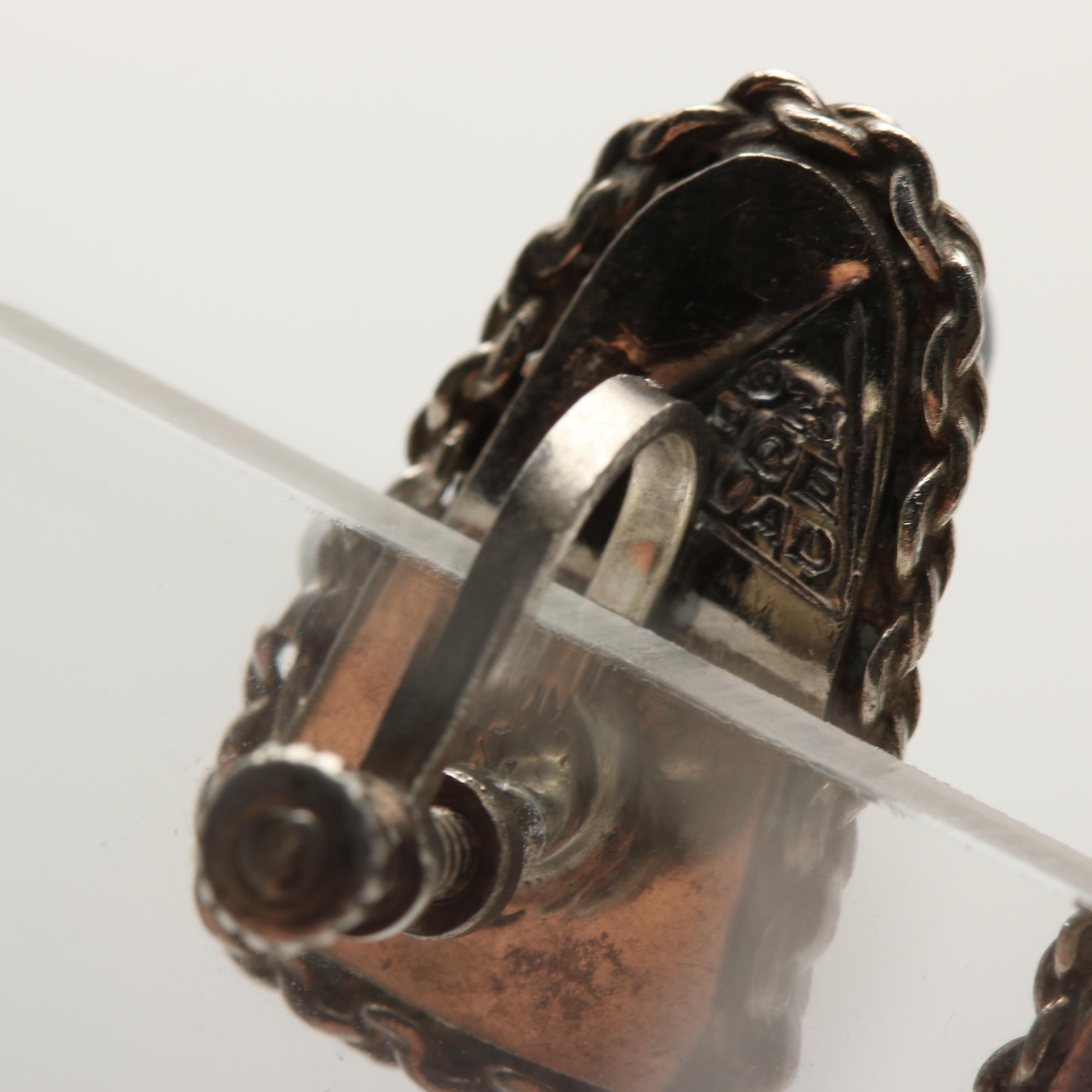 Vintage Sterling Earrings Including Taxco, Onyx, and Sodalite