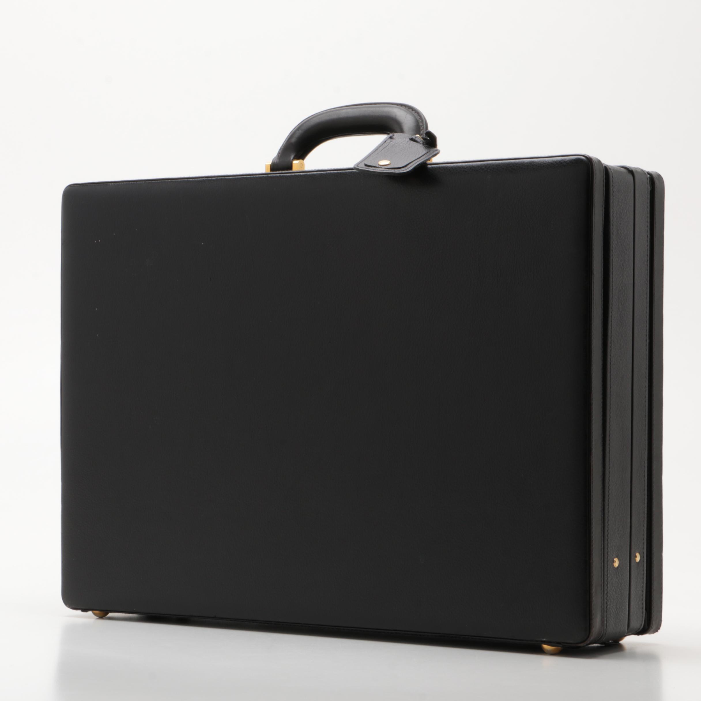 Bally of Switzerland Black Leather Briefcase