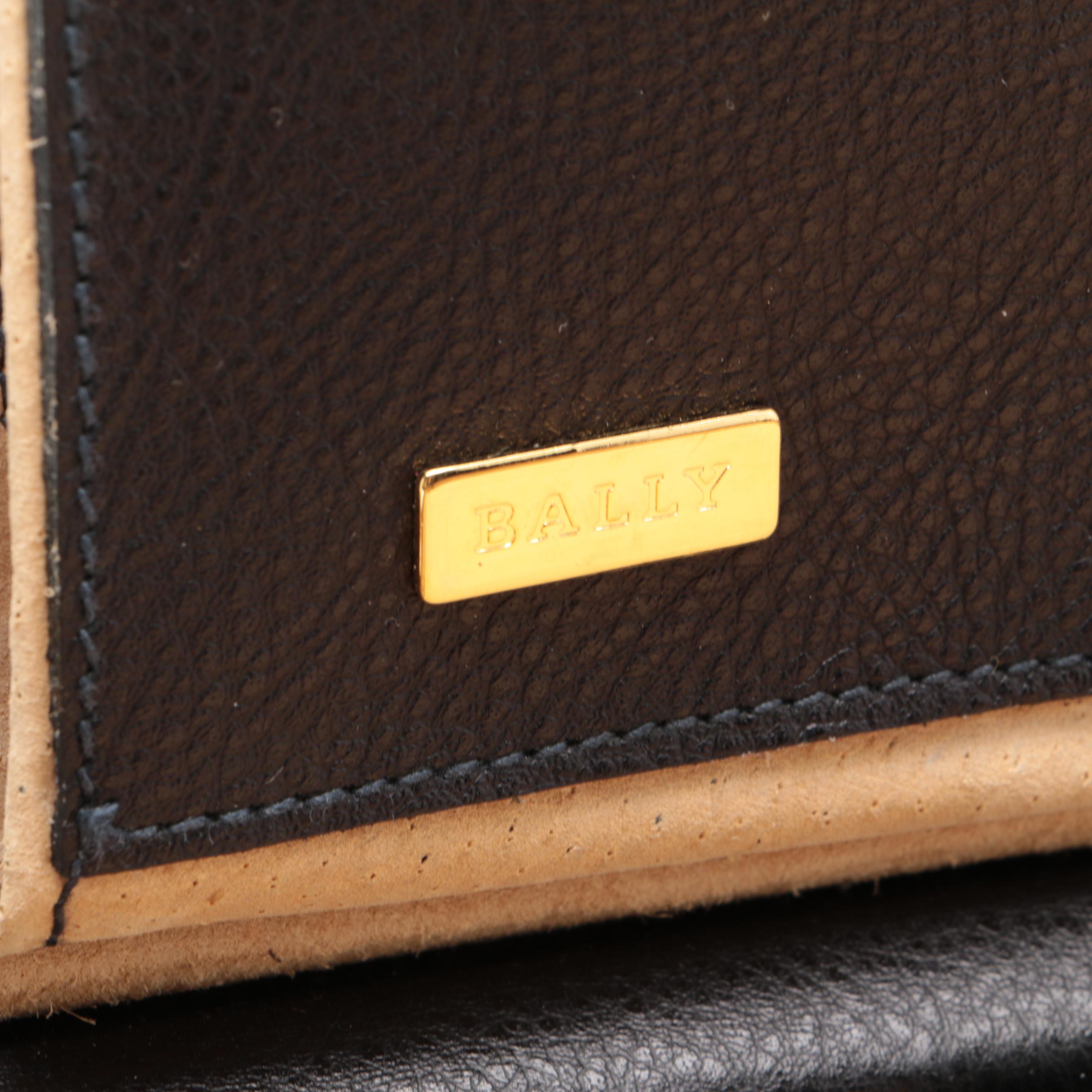 Bally of Switzerland Black Leather Briefcase