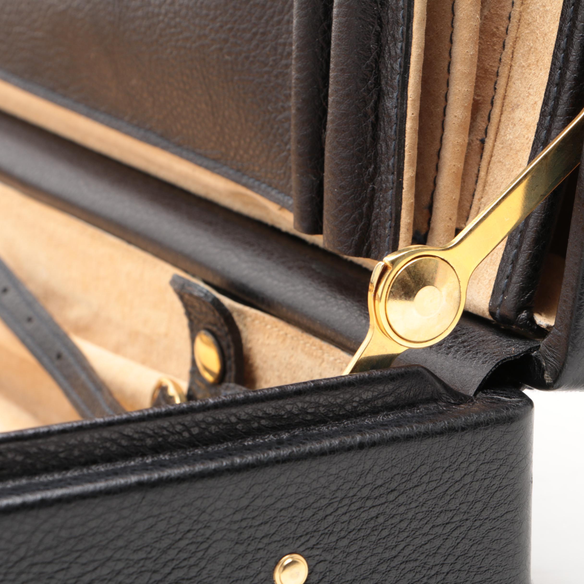 Bally of Switzerland Black Leather Briefcase