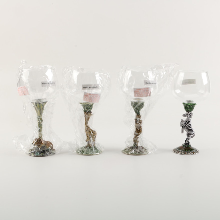 Animal Themed Wine Glasses by Jeré