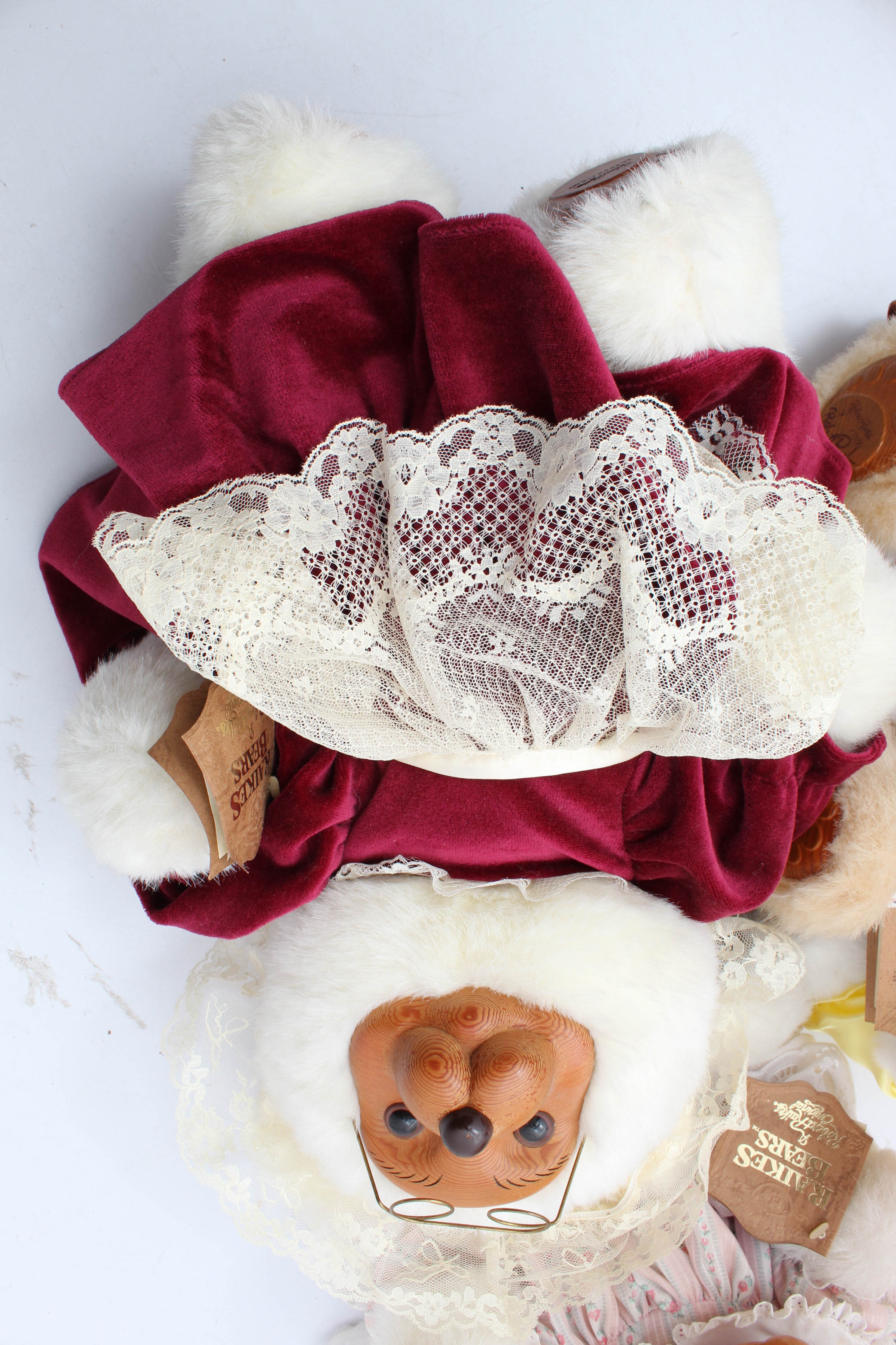 Seven Raikes Bears Including Three Teddy Bears Signed by Robert Raikes