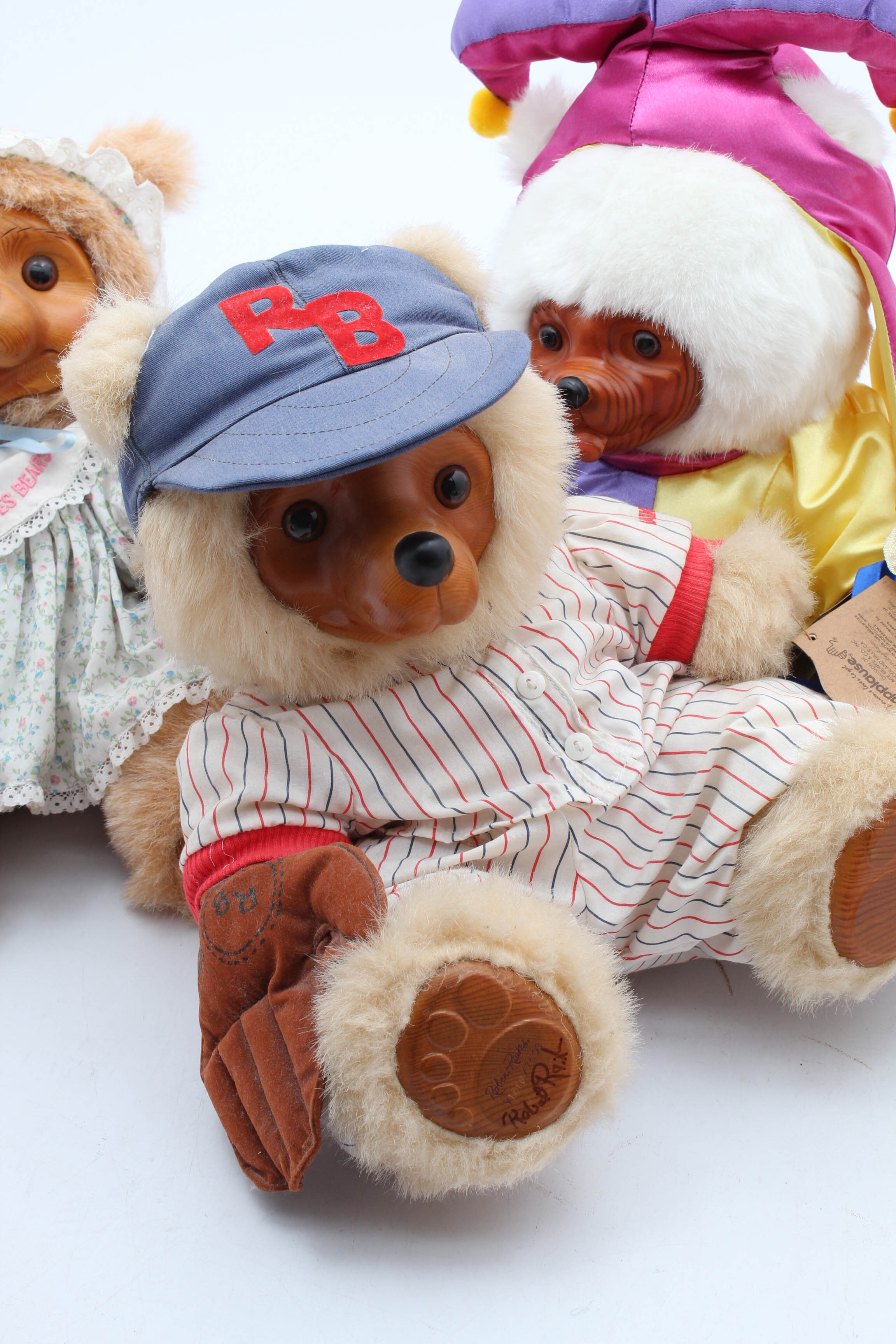 Seven Raikes Bears Including Three Teddy Bears Signed by Robert Raikes