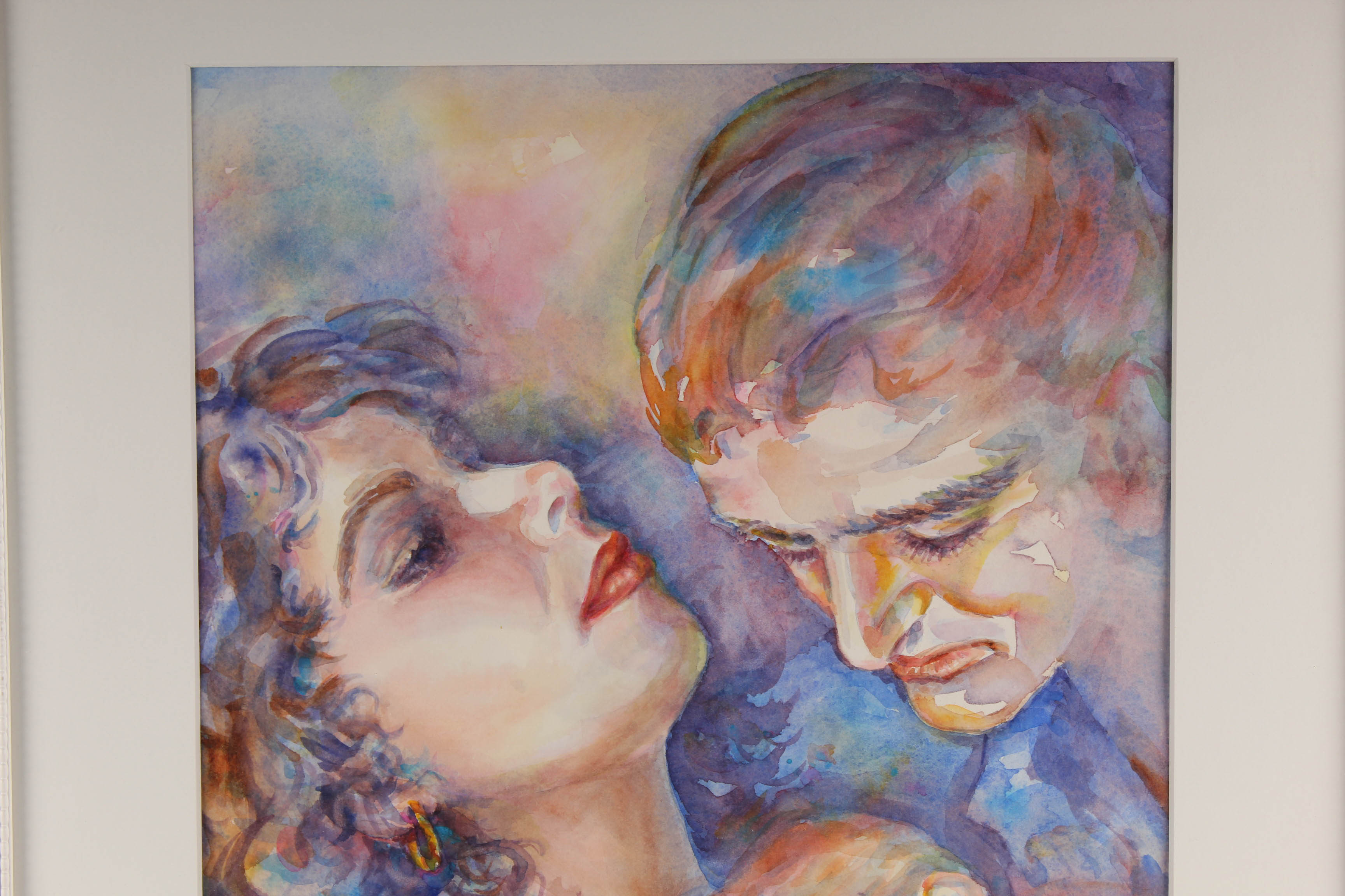 Holly LaDue Ulrich "Newborn Child" Watercolor