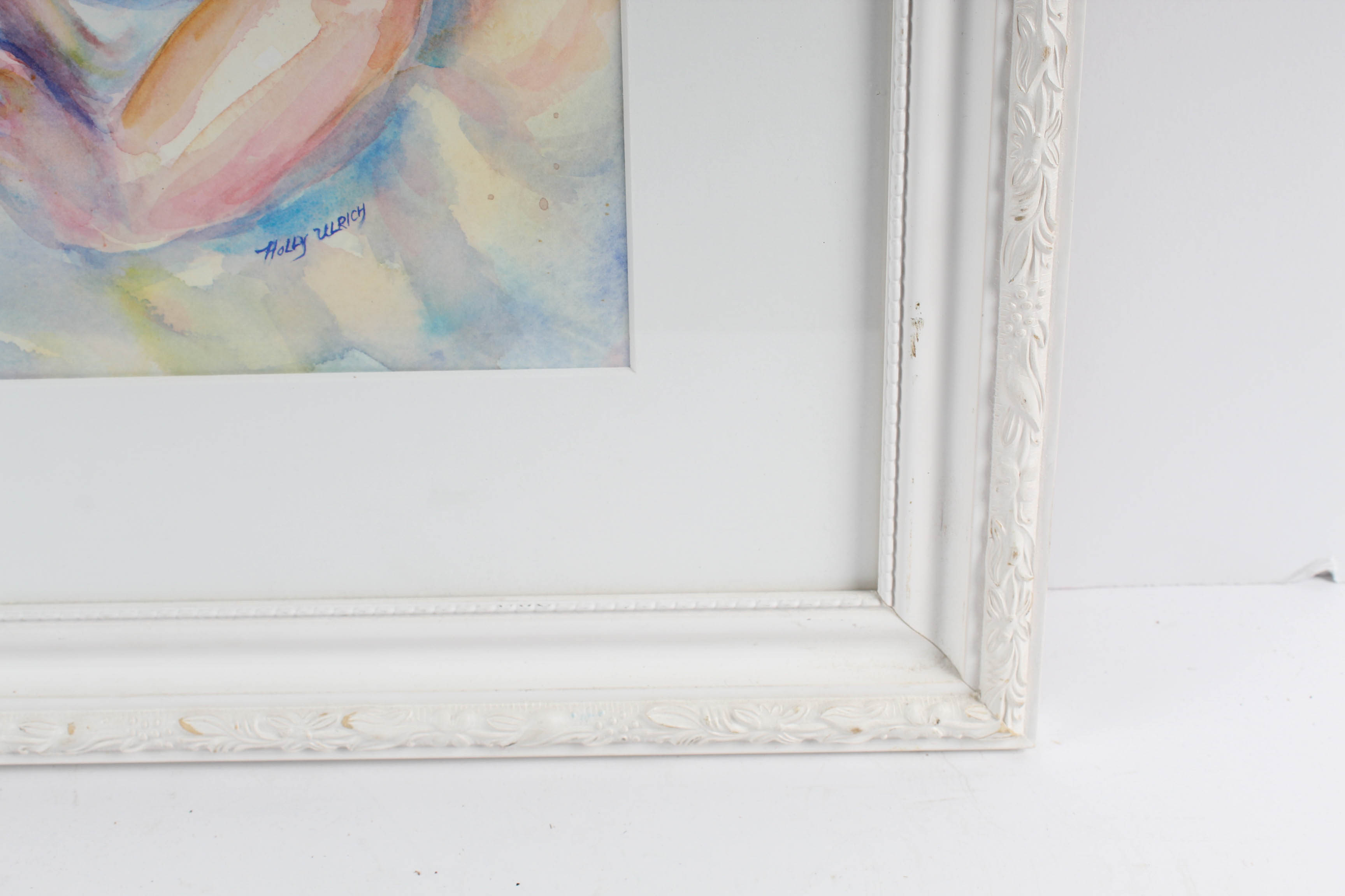 Holly LaDue Ulrich "Newborn Child" Watercolor