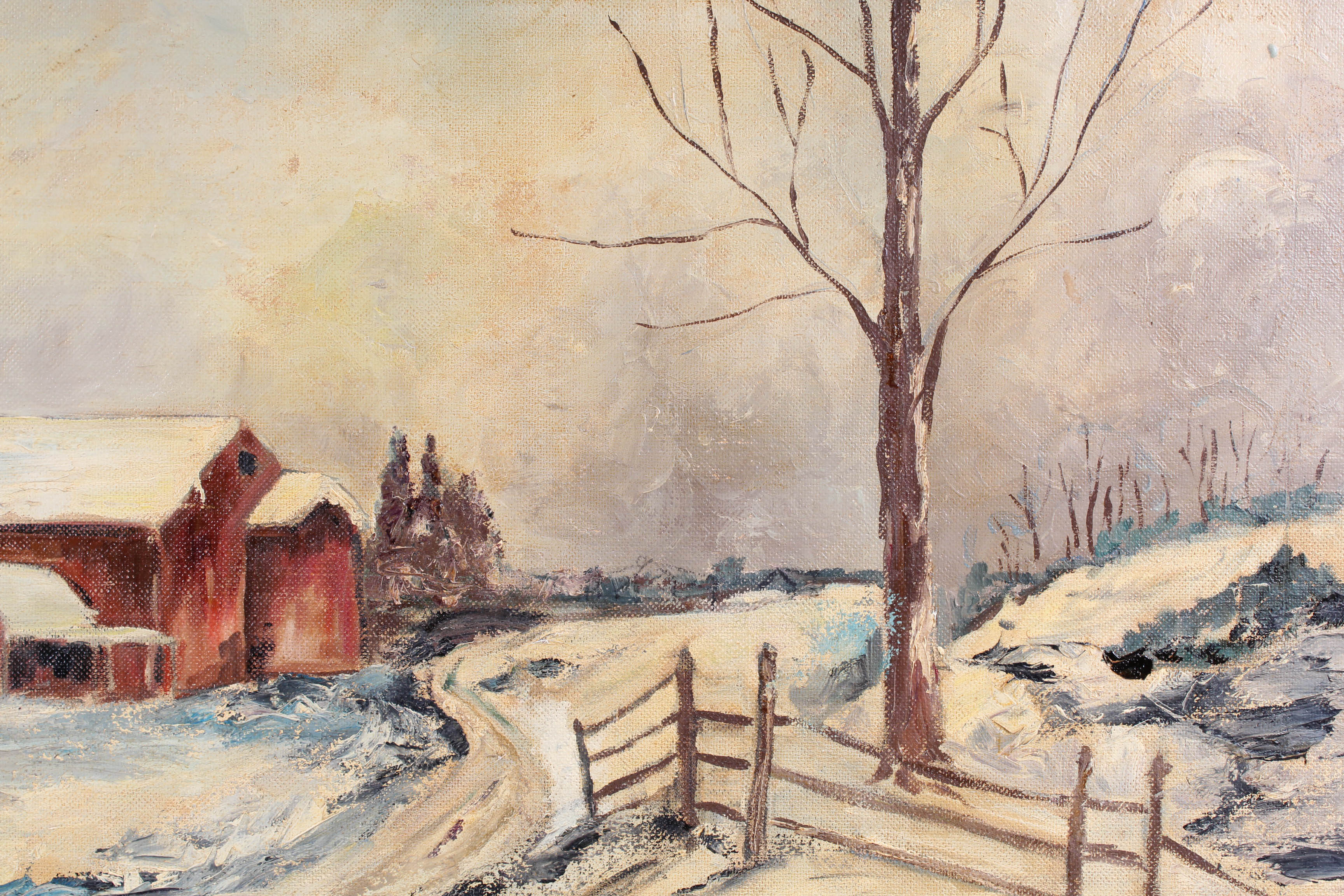 Vintage Florence Kaye Cleveland Signed Oil Landscape