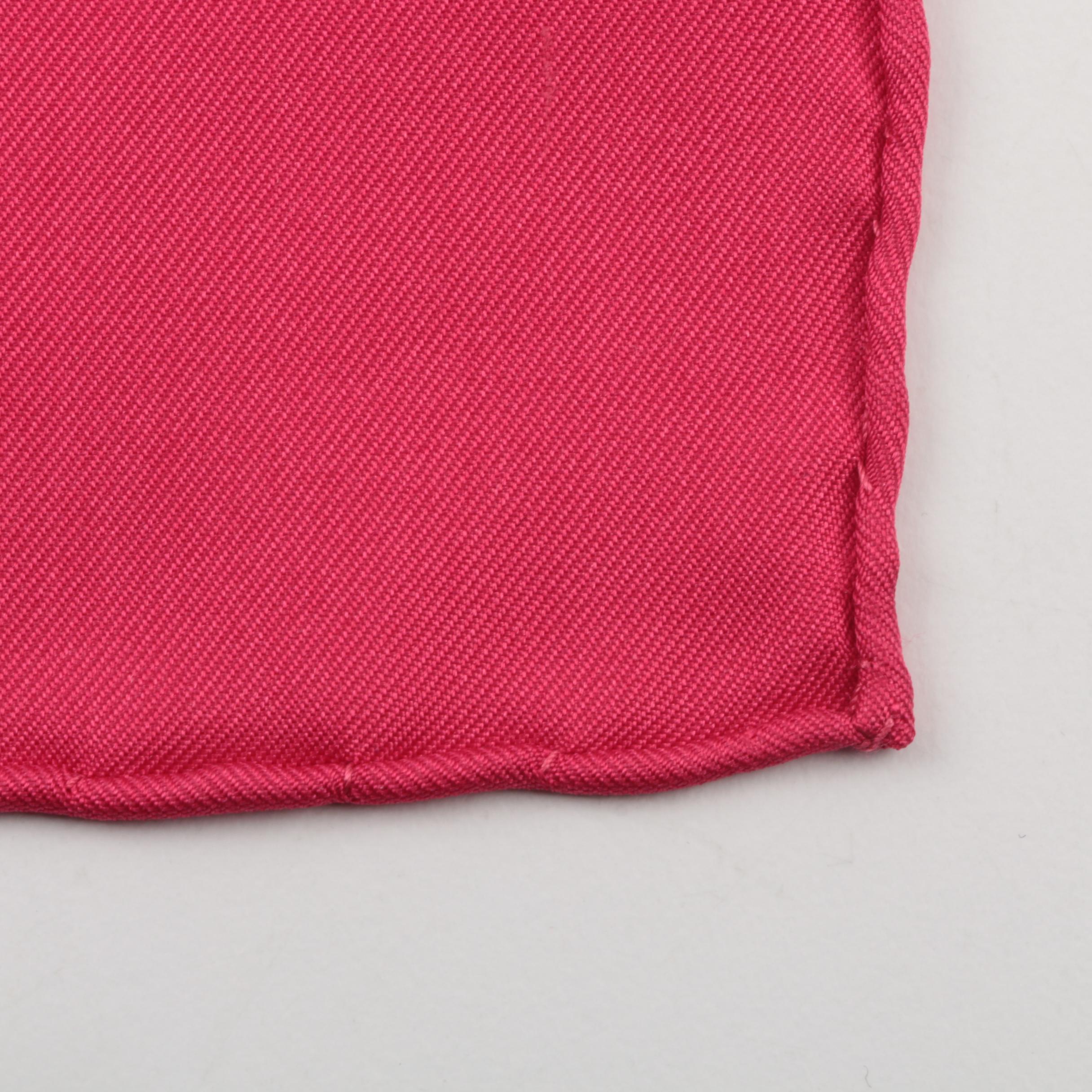 Hermès Paris Red Hot Air Balloon Silk Pocket Square