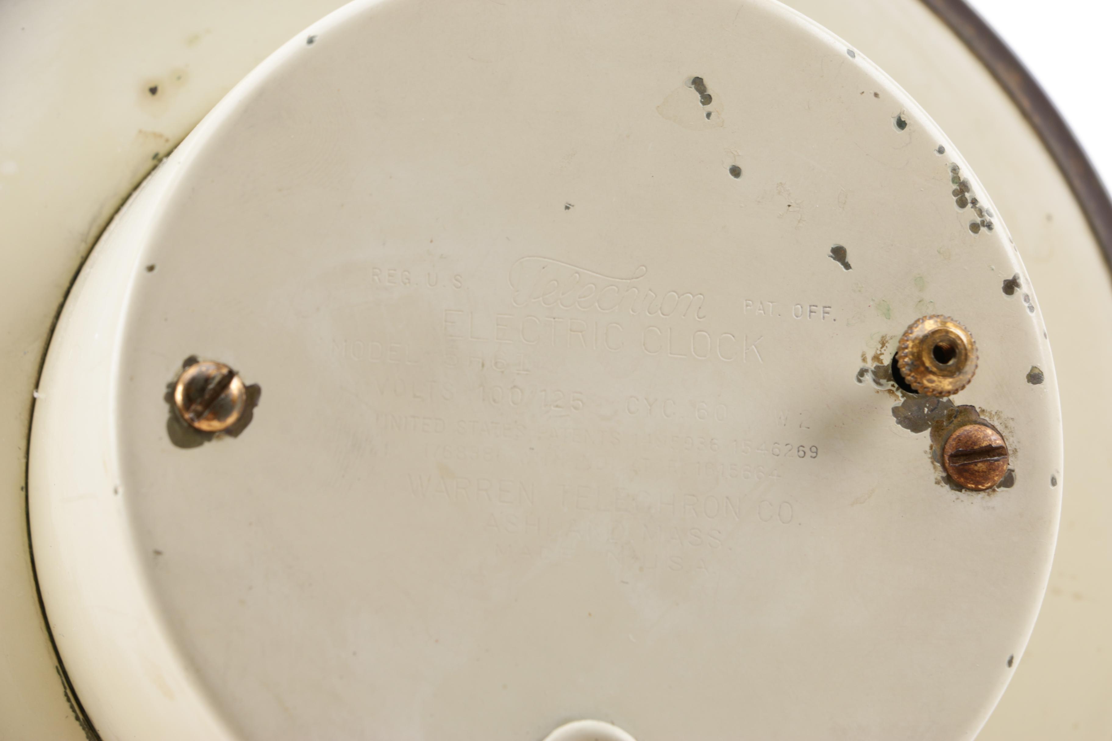 Vintage Linden and Telechron Wall and Desk Clocks