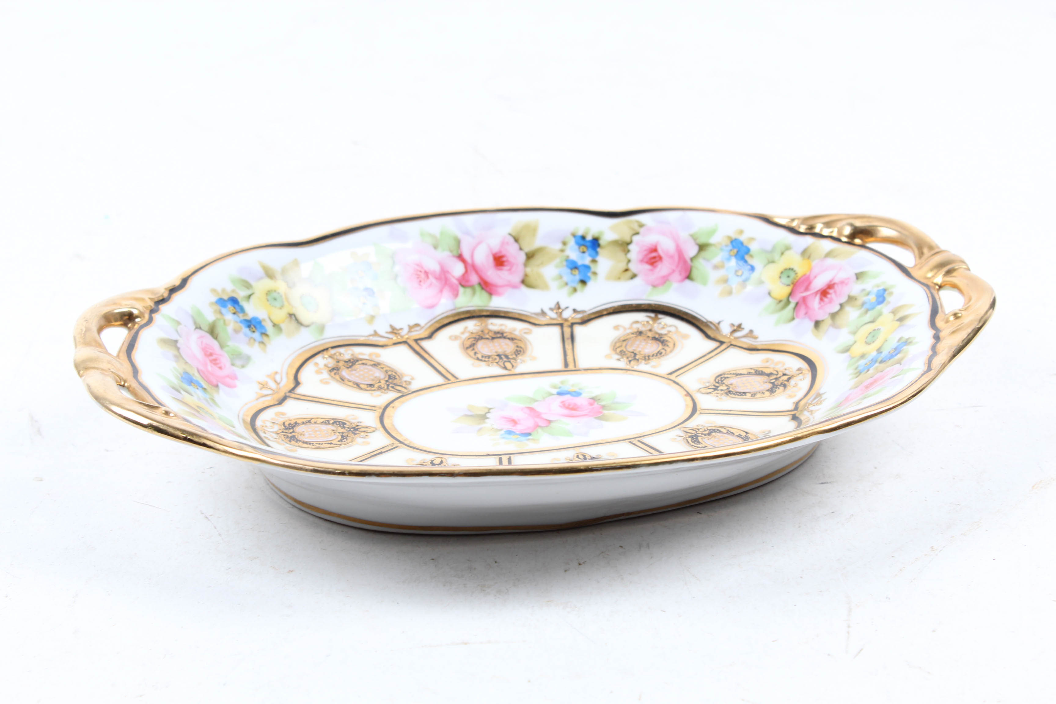 Vintage Nippon Hand-Painted Porcelain Dish
