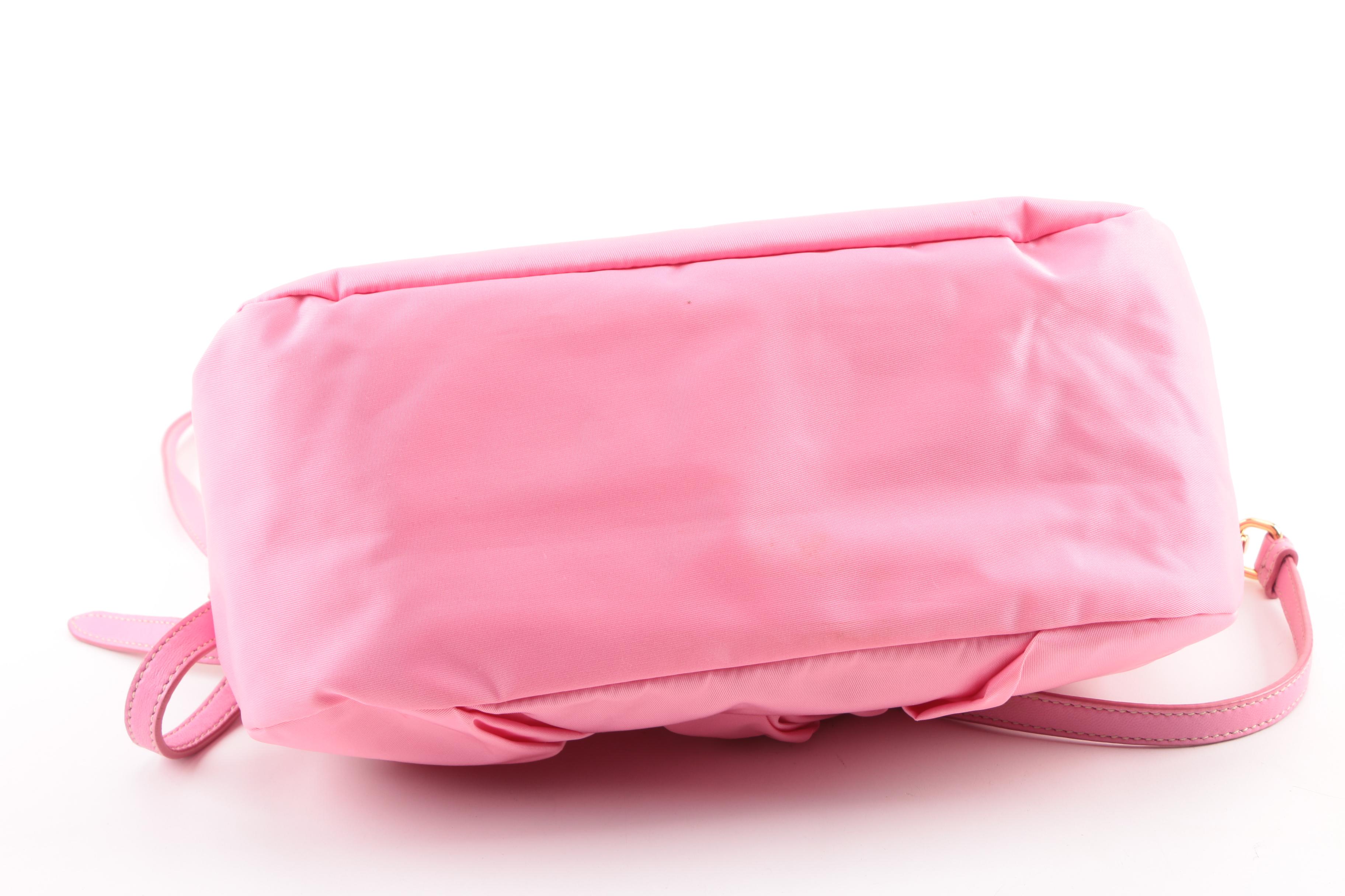 Prada Pink Nylon Shoulder Bag
