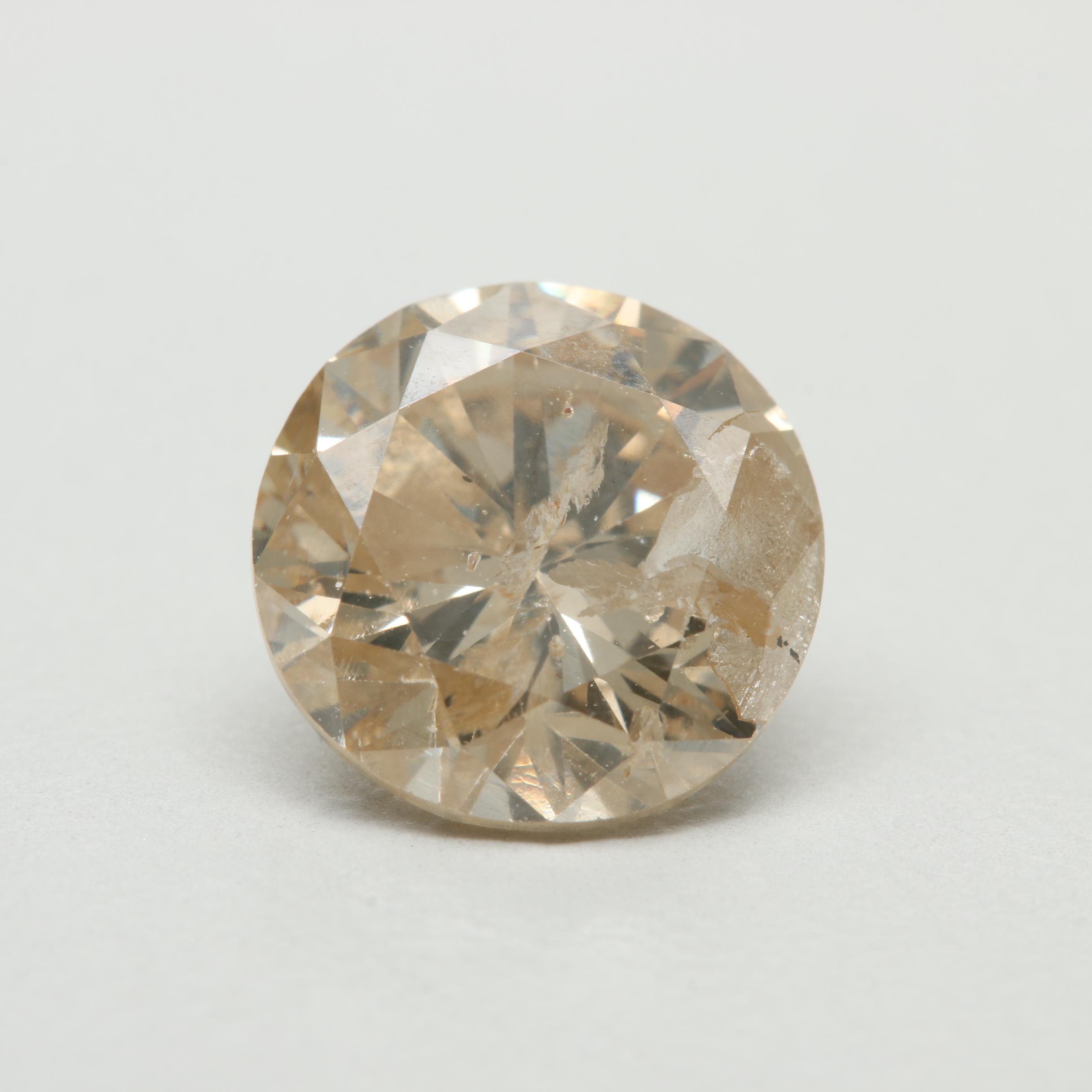 Loose 2.10 CT Diamond Includes GIA Colored Diamond Grading Report