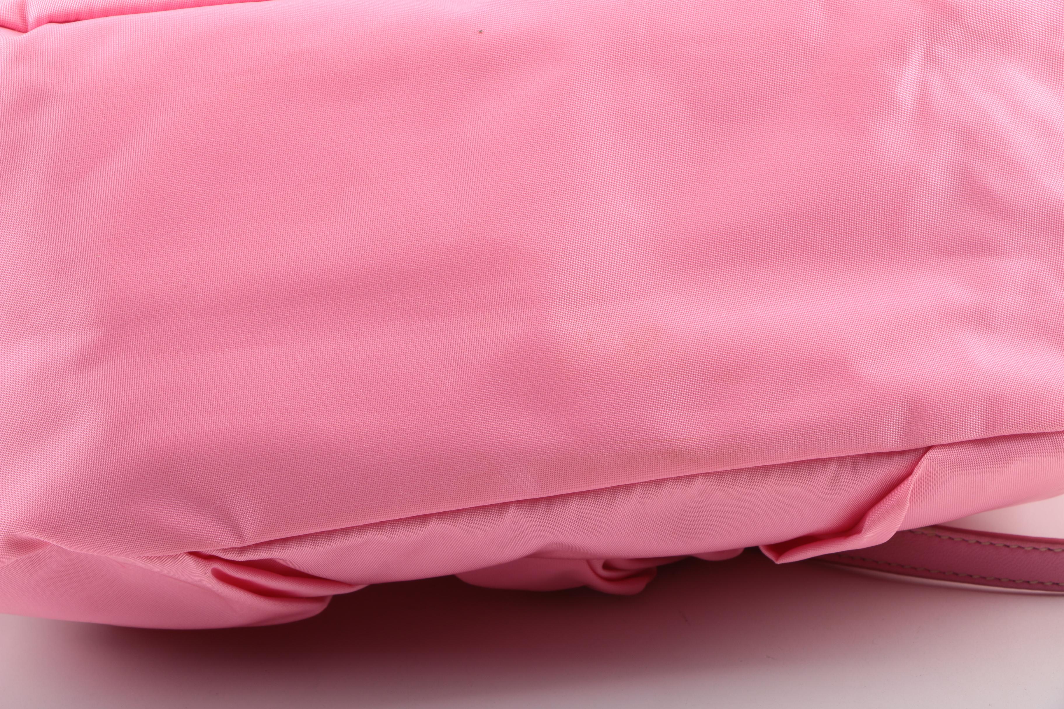 Prada Pink Nylon Shoulder Bag