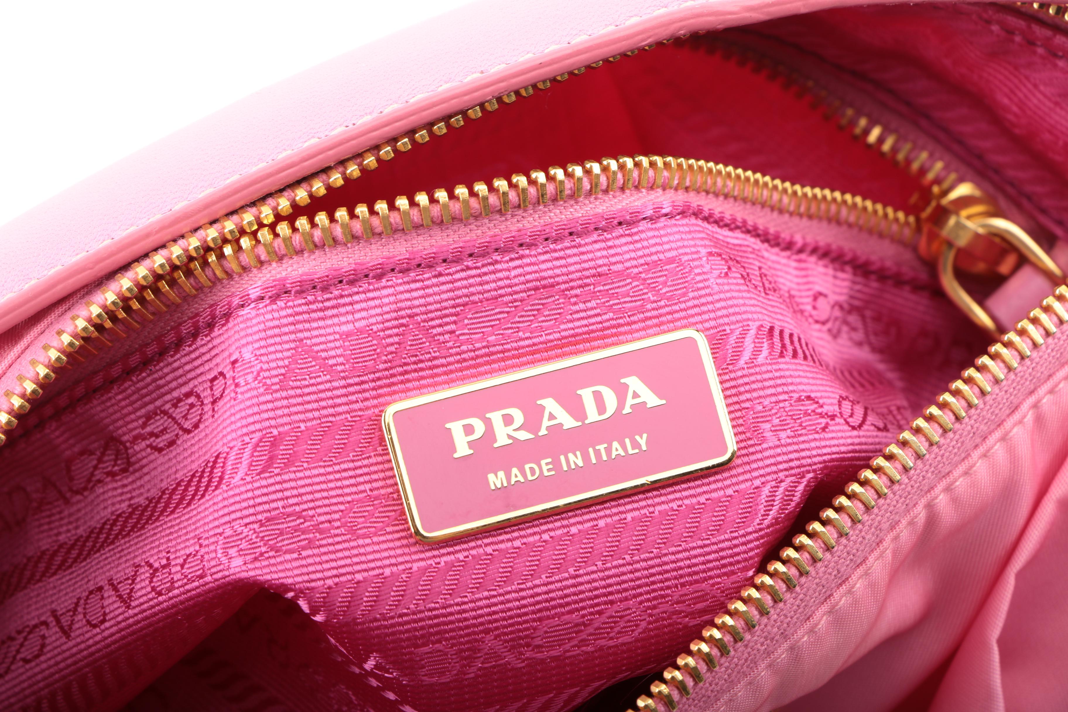Prada Pink Nylon Shoulder Bag