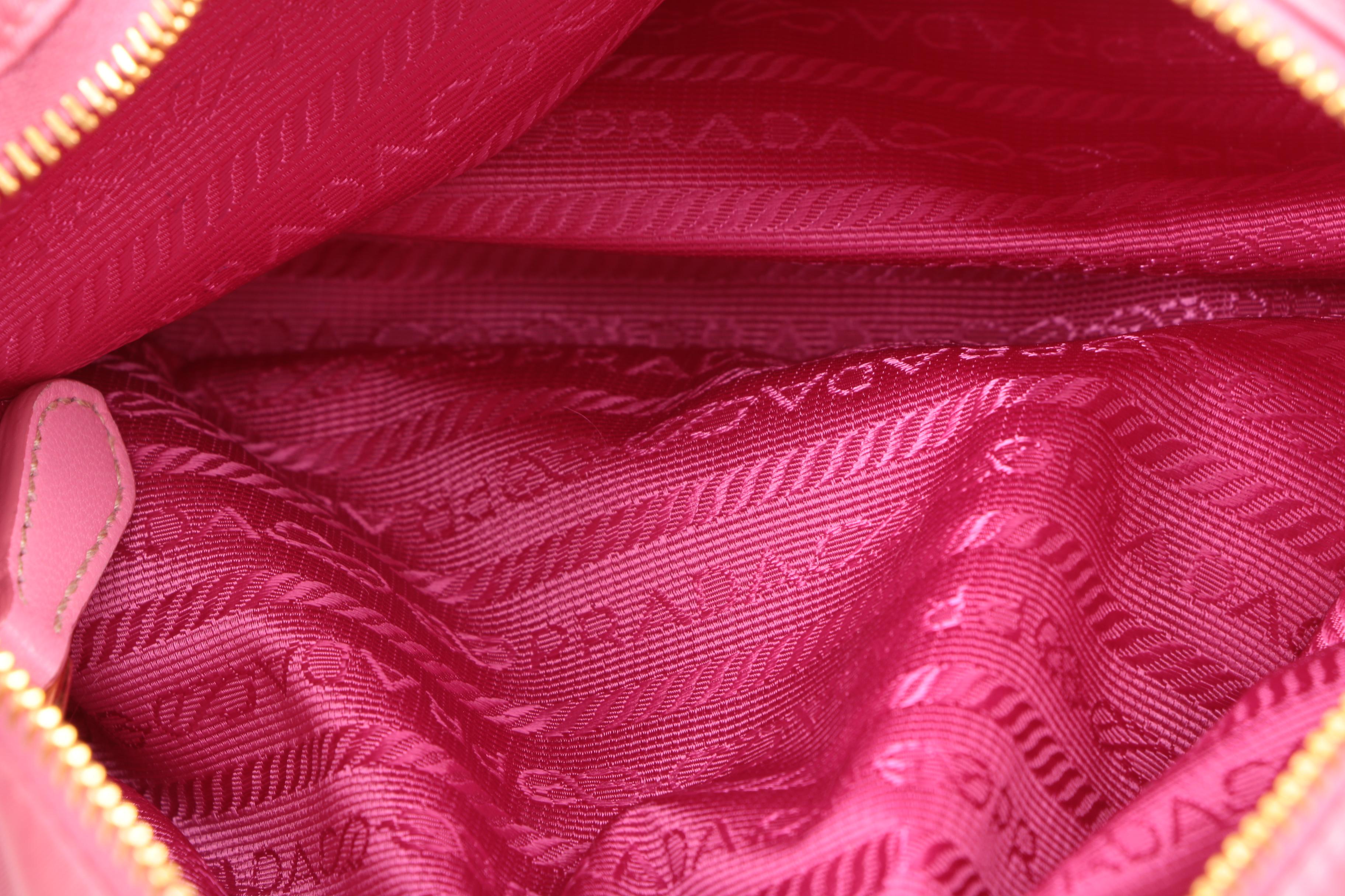 Prada Pink Nylon Shoulder Bag