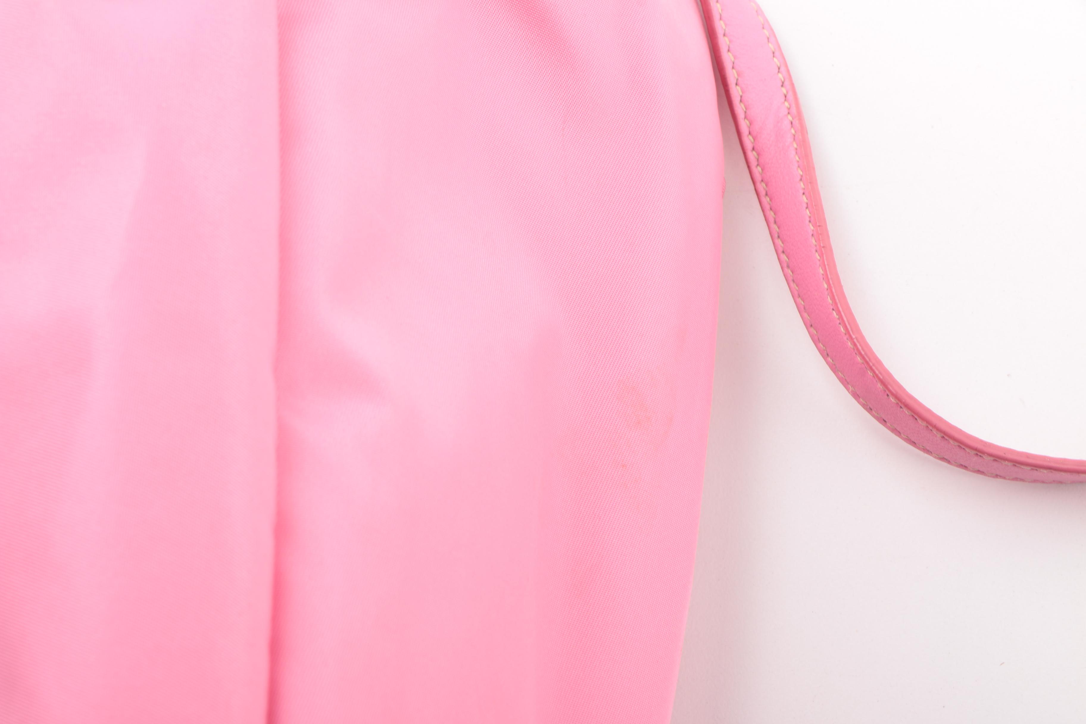 Prada Pink Nylon Shoulder Bag