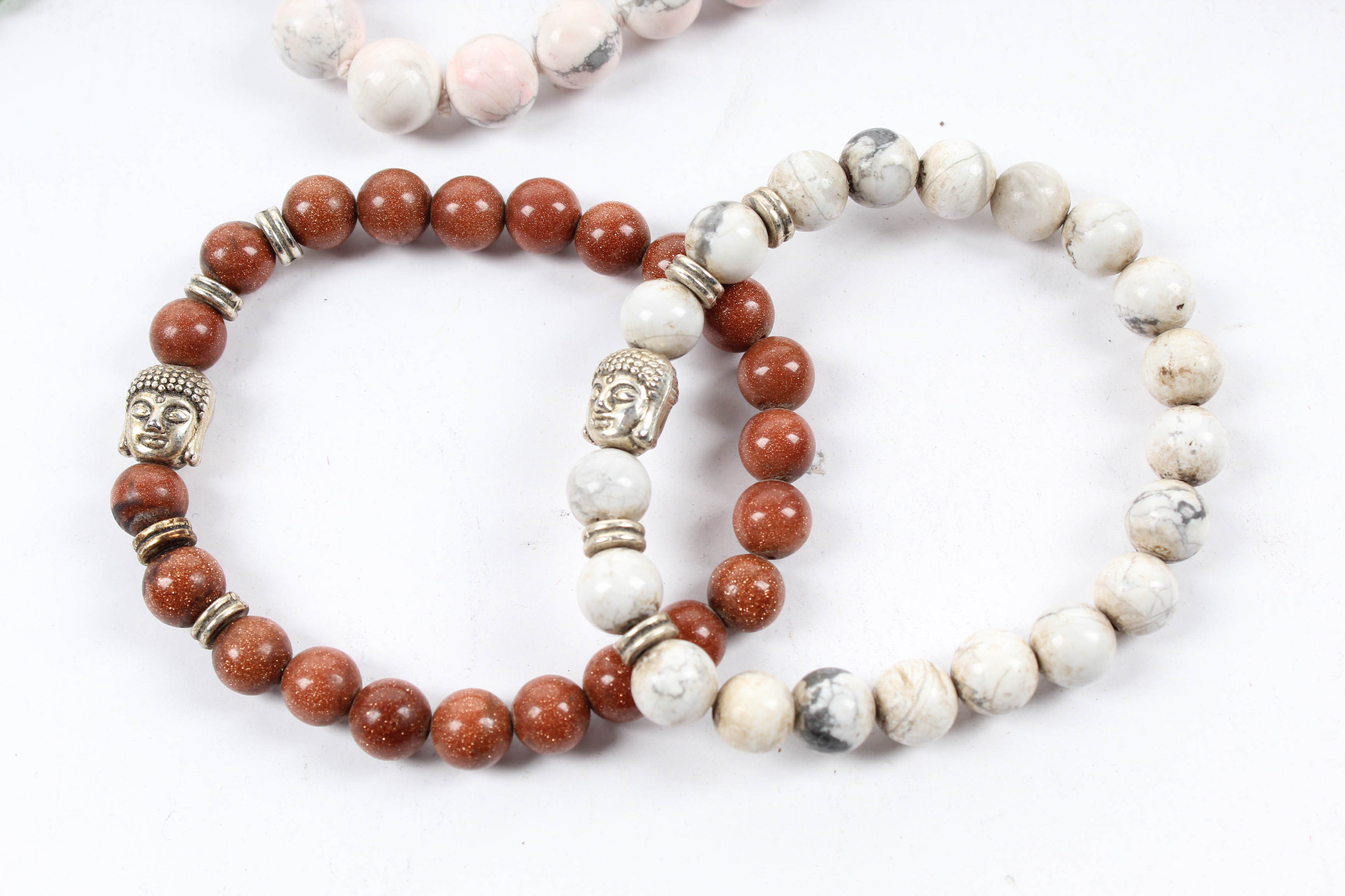 Gemstone Beaded Jewelry Including Jasper, Agate, Quartz, Sun Stone