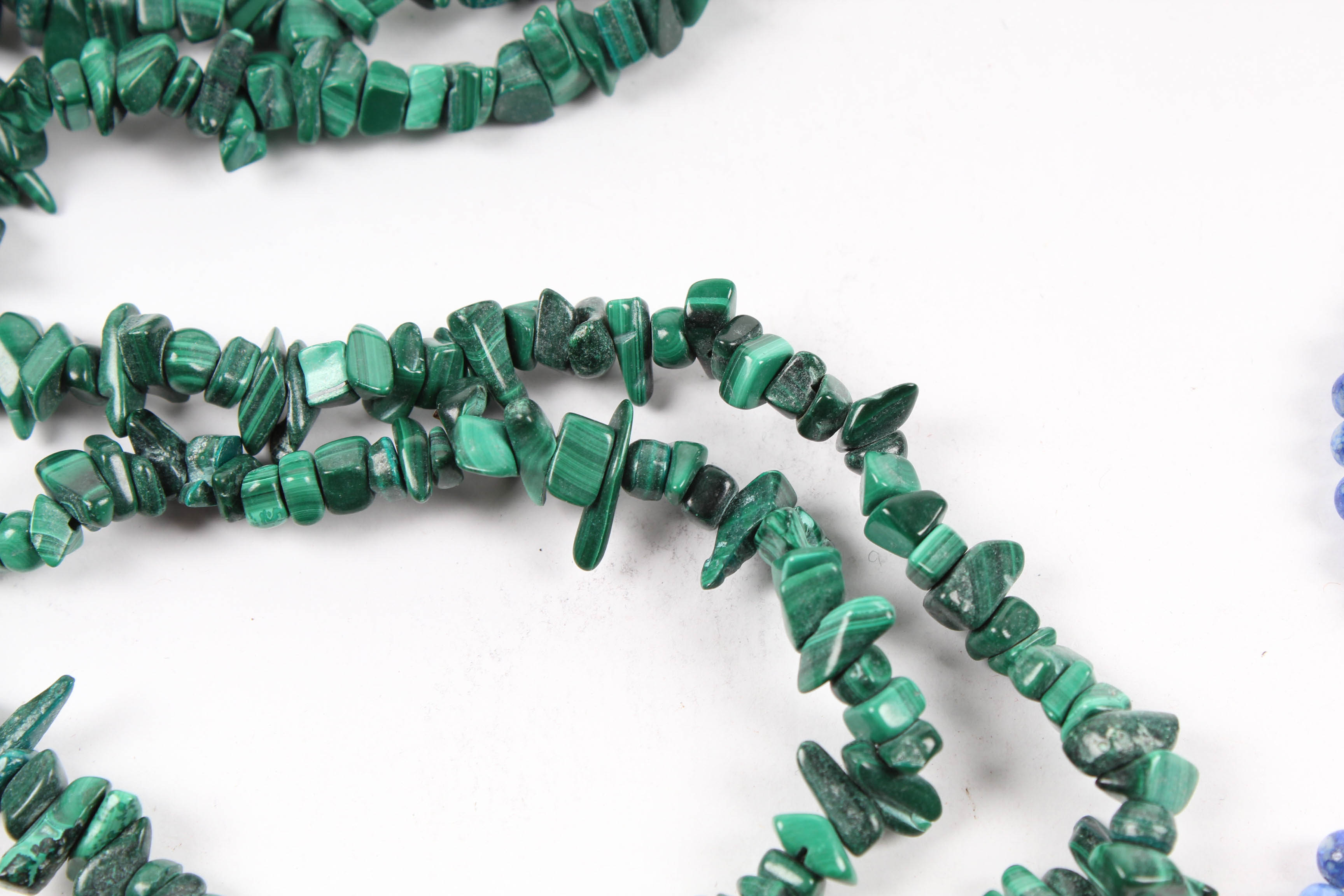 Three Gemstone Beaded Necklaces