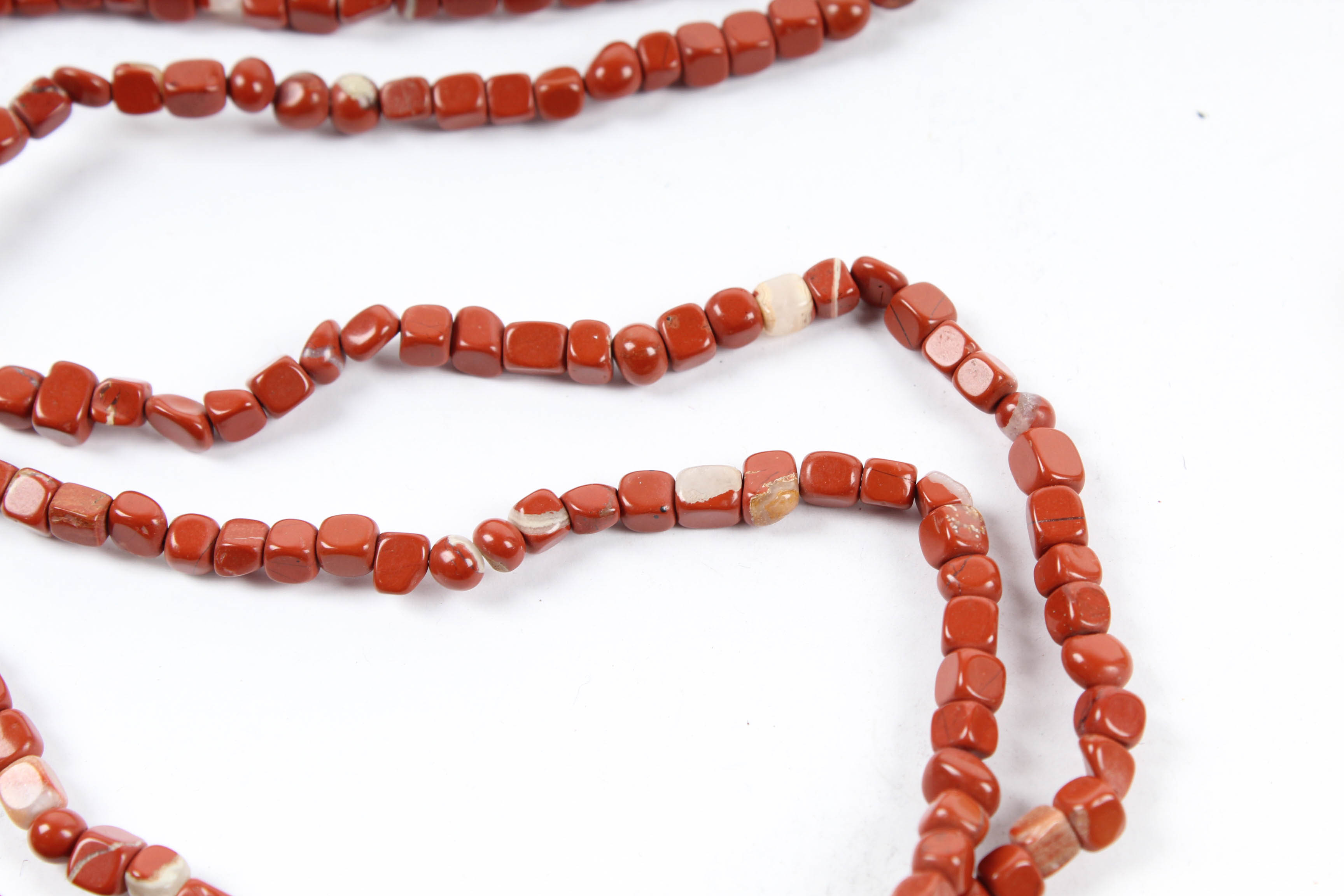 Three Gemstone Beaded Necklace Strands