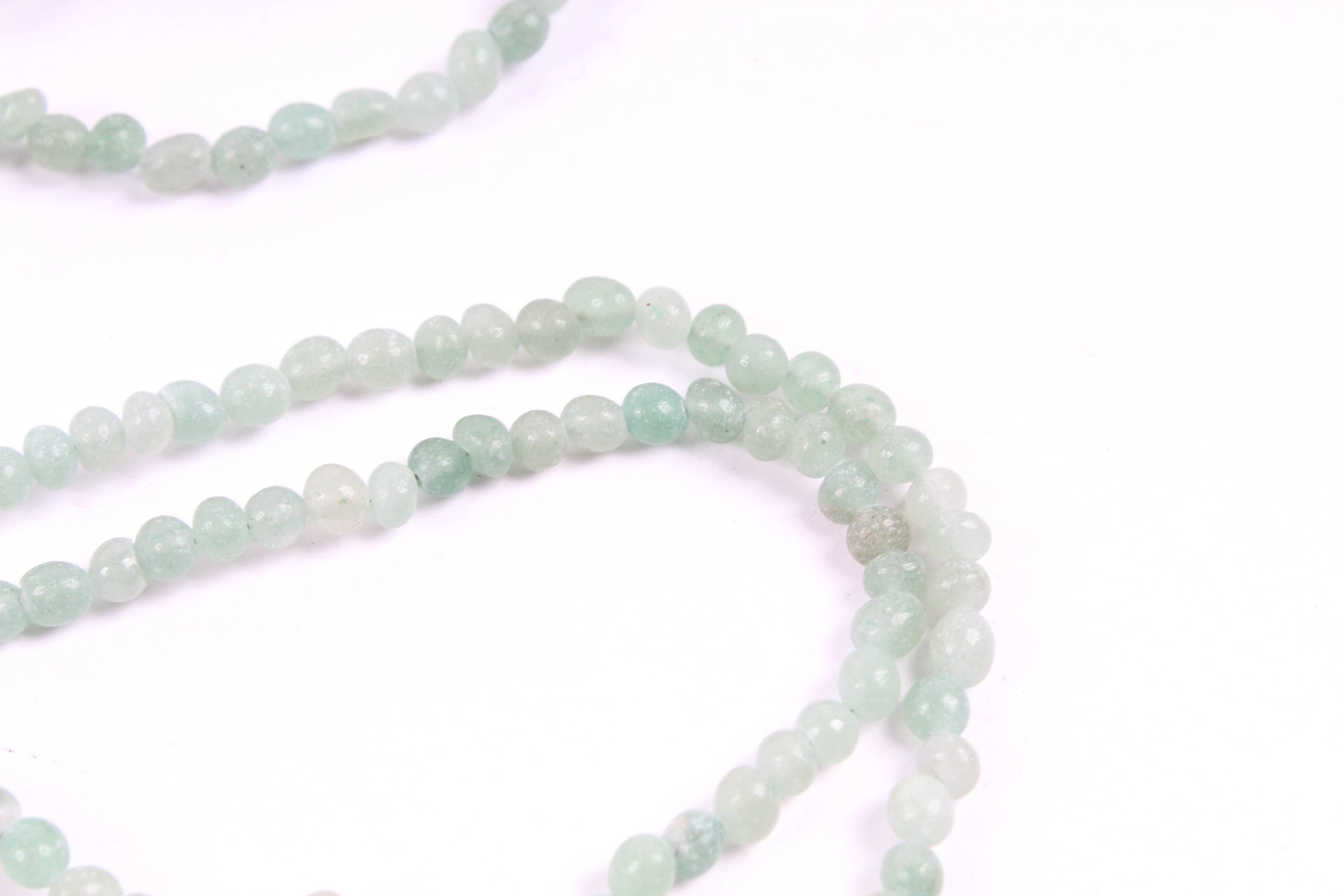 Three Gemstone Beaded Necklace Strands