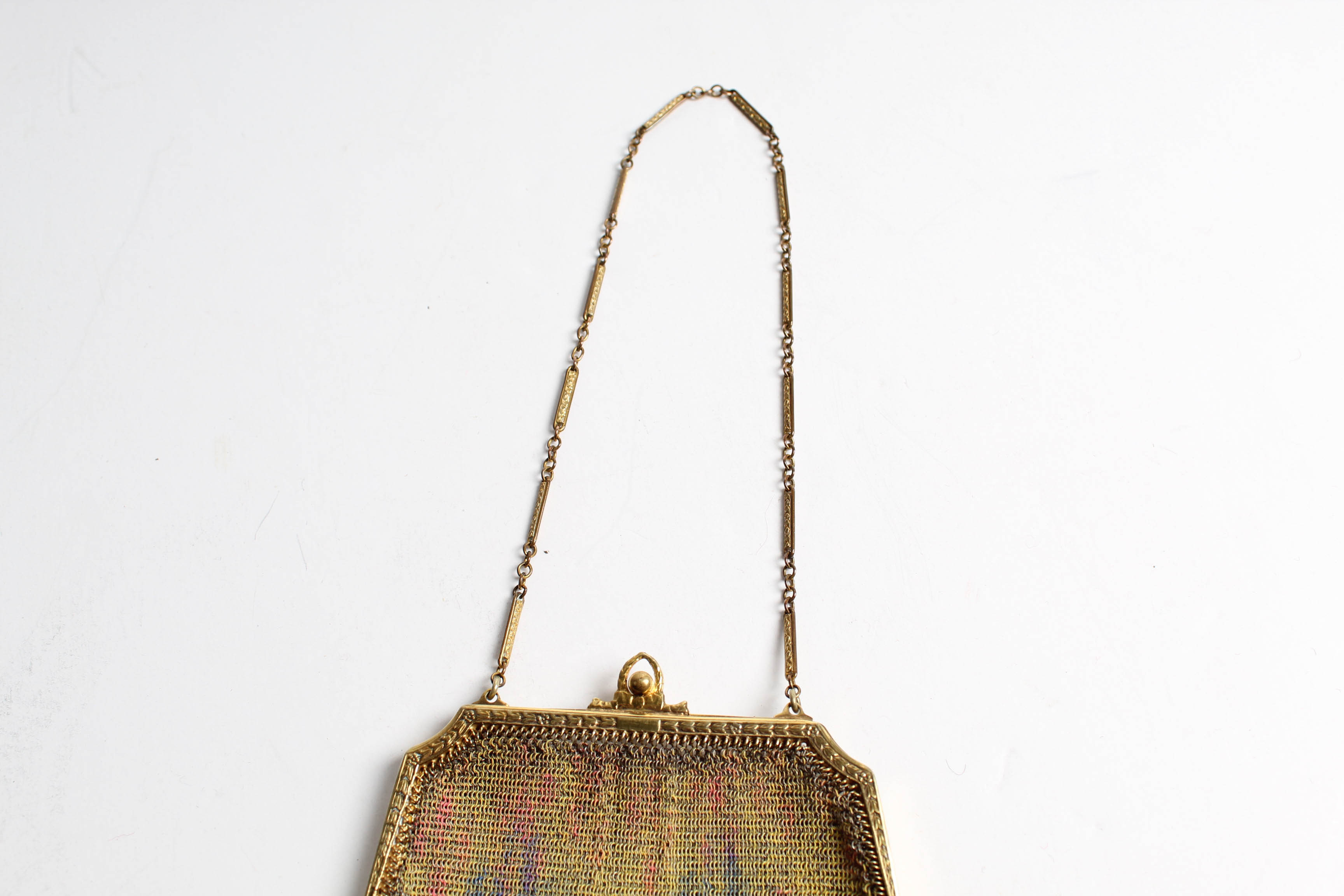 Early 20th Century Whiting & Davis Mesh Frame Handbag