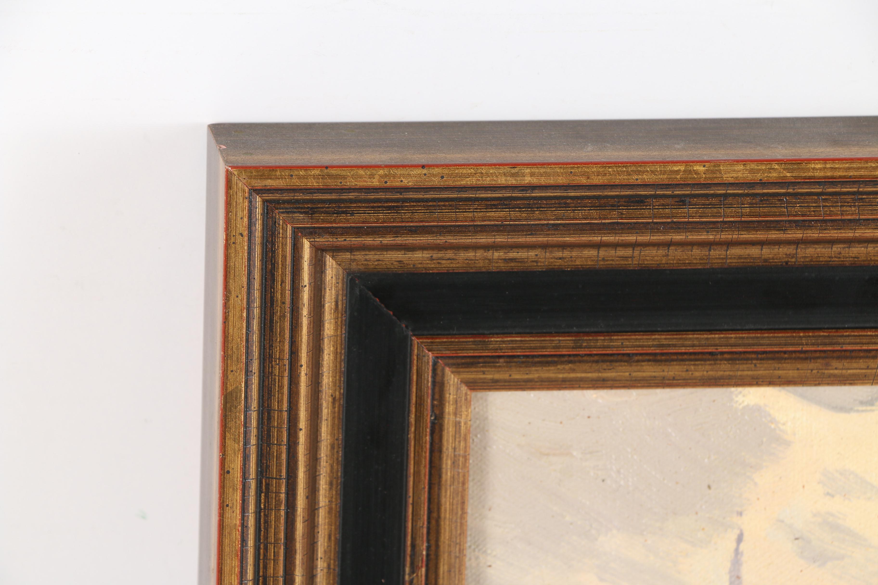 Vintage M. Tellier Oil Painting "Pont Neuf"