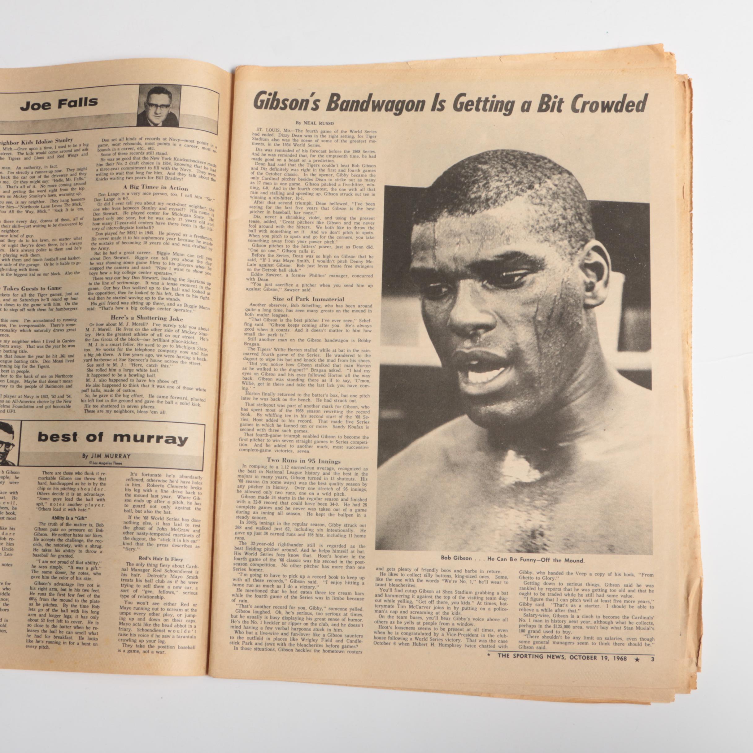 "The Sporting News" Volume 166, No. 14, October 19, 1968