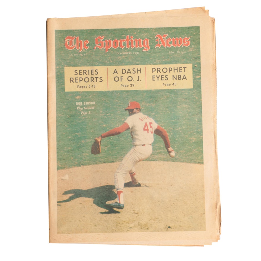 "The Sporting News" Volume 166, No. 14, October 19, 1968
