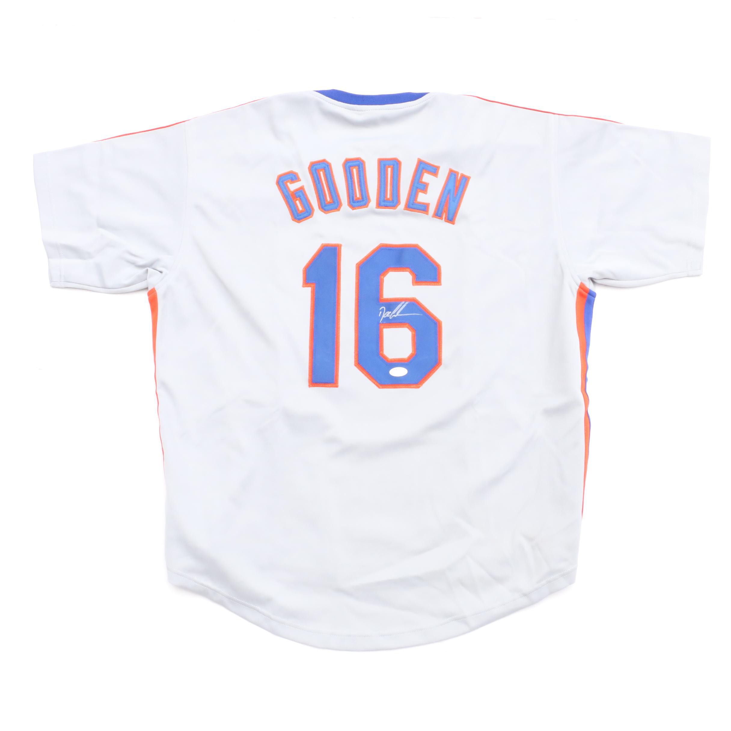 Dwight Gooden Signed Mets Away Jersey  COA