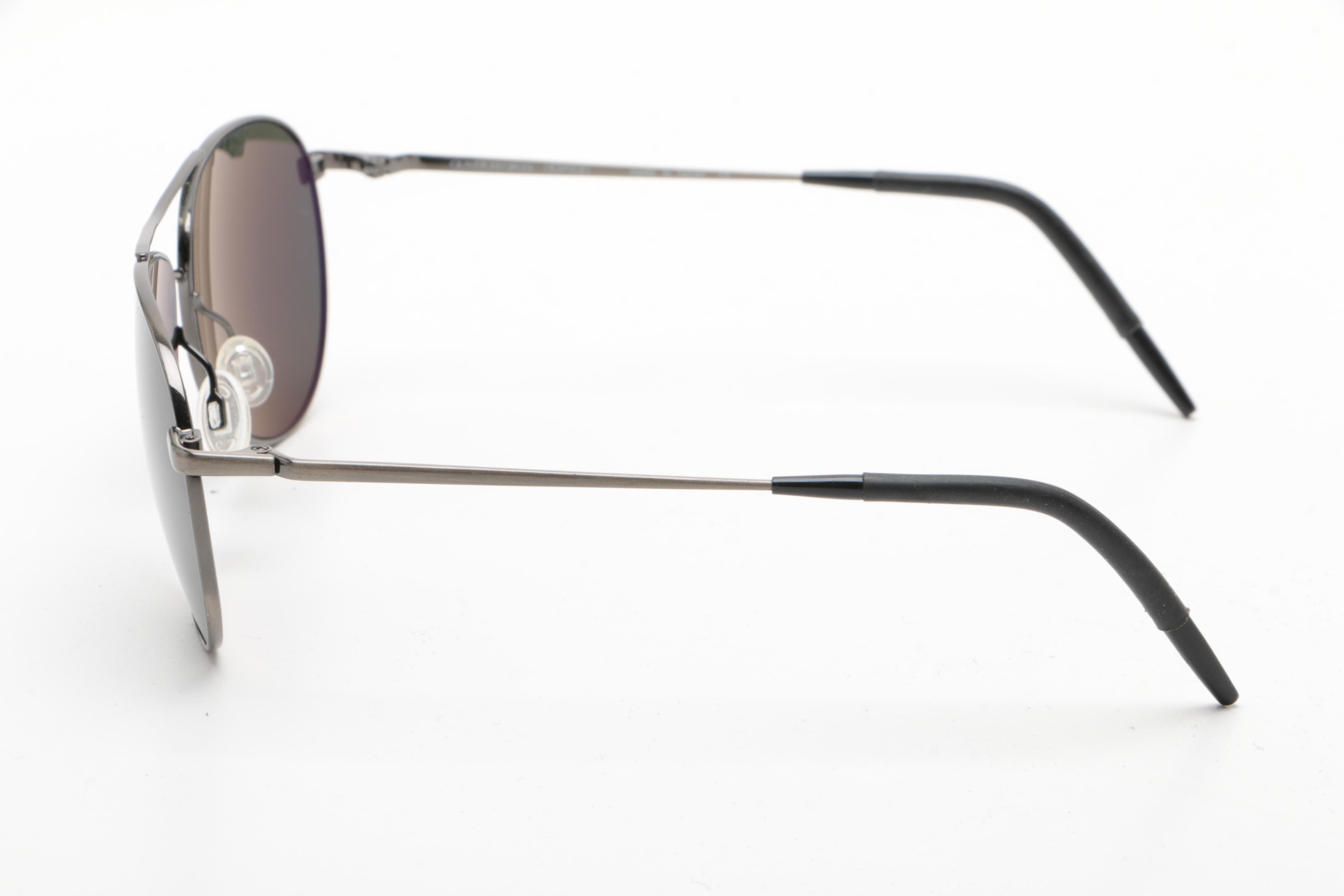 Oliver Peoples Aviator Sunglasses With Case