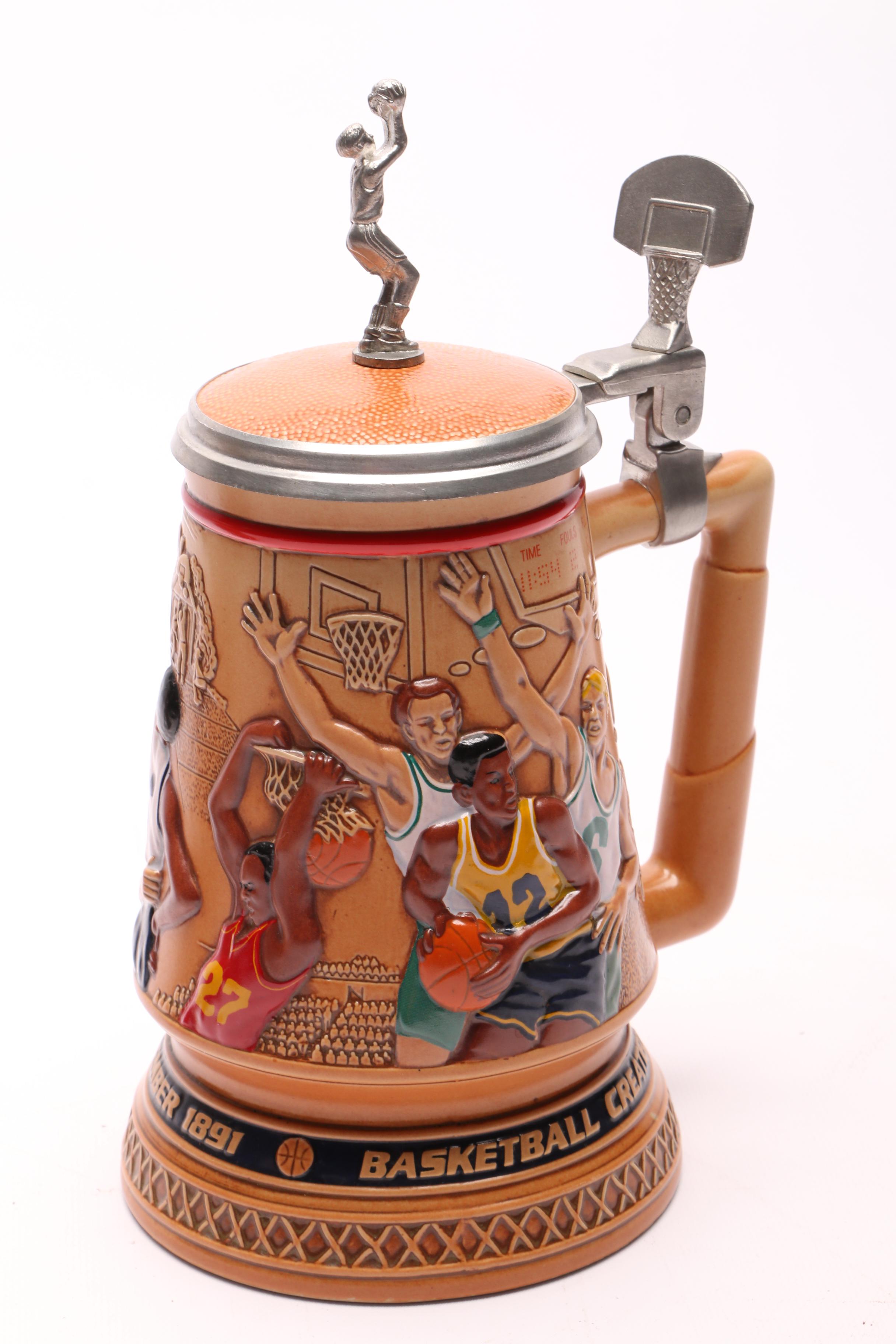 Two Avon Sport Themed Steins with a Walt Disney World Beer Mug