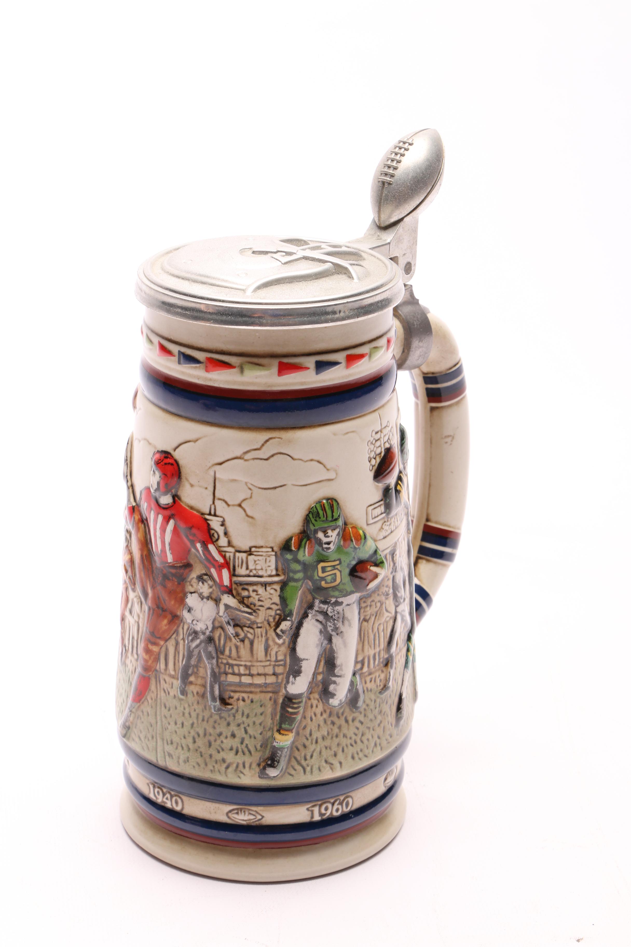 Two Avon Sport Themed Steins with a Walt Disney World Beer Mug