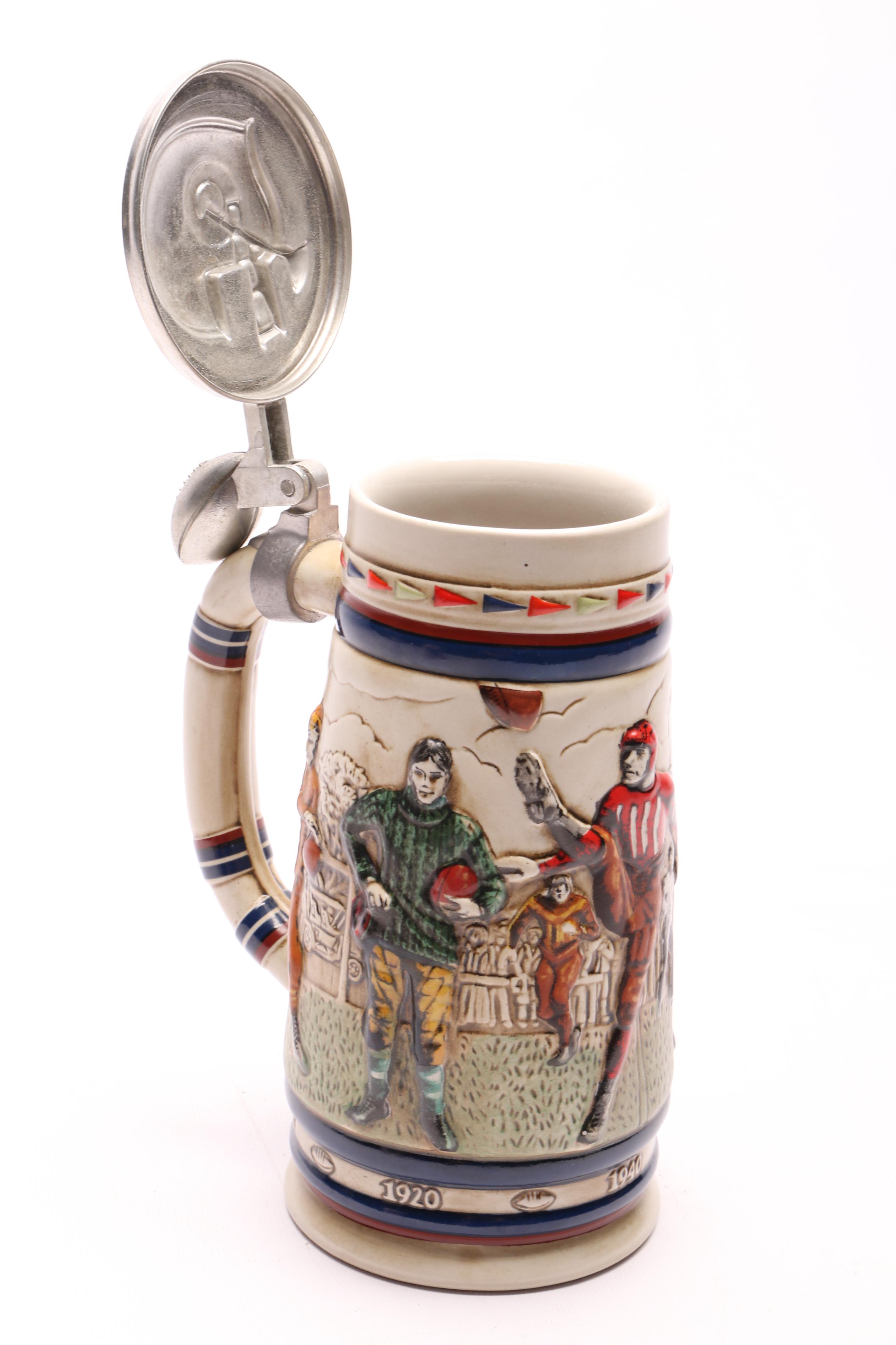 Two Avon Sport Themed Steins with a Walt Disney World Beer Mug