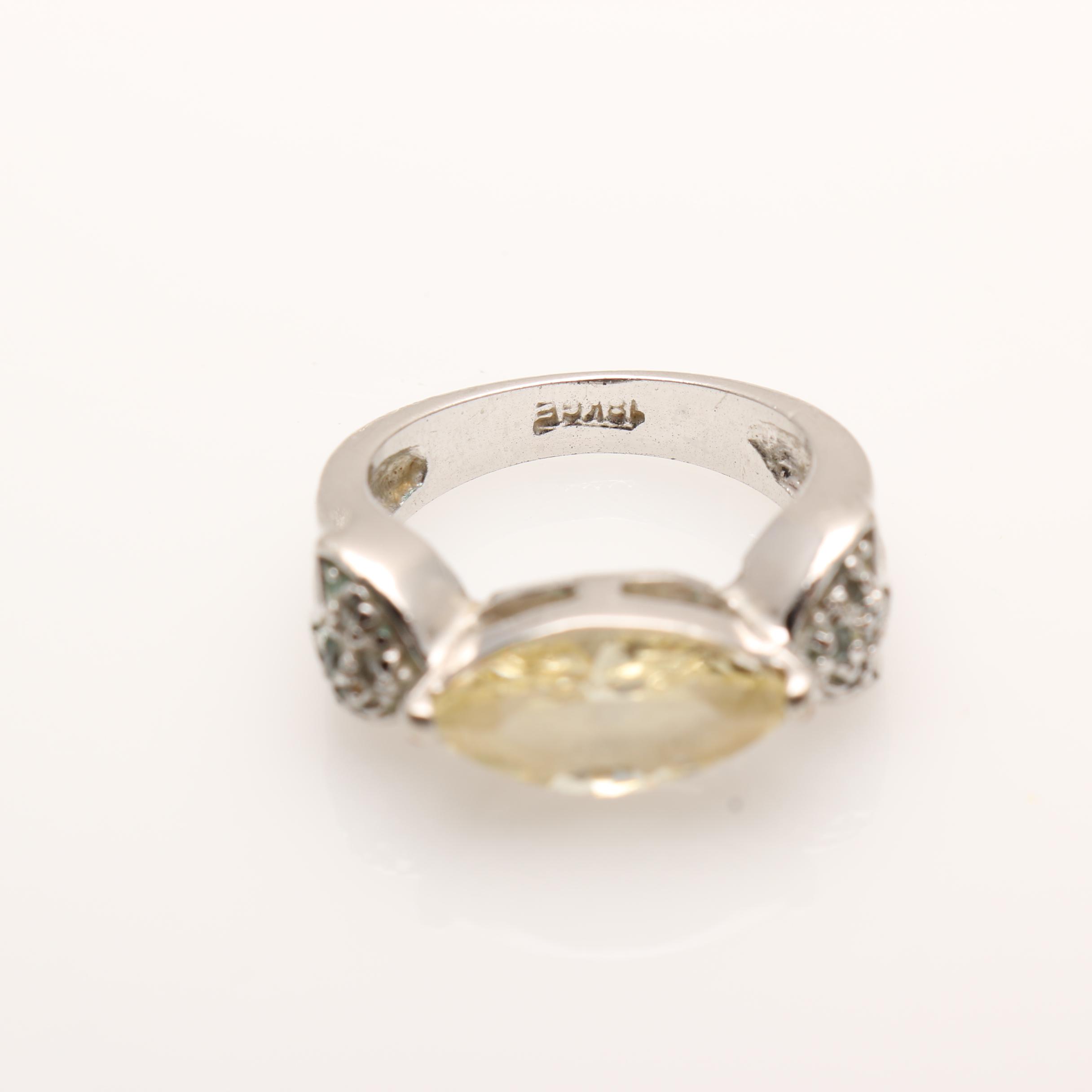 1960s Kramer Rhinestone Bracelet, Earrings, and Ring Parure