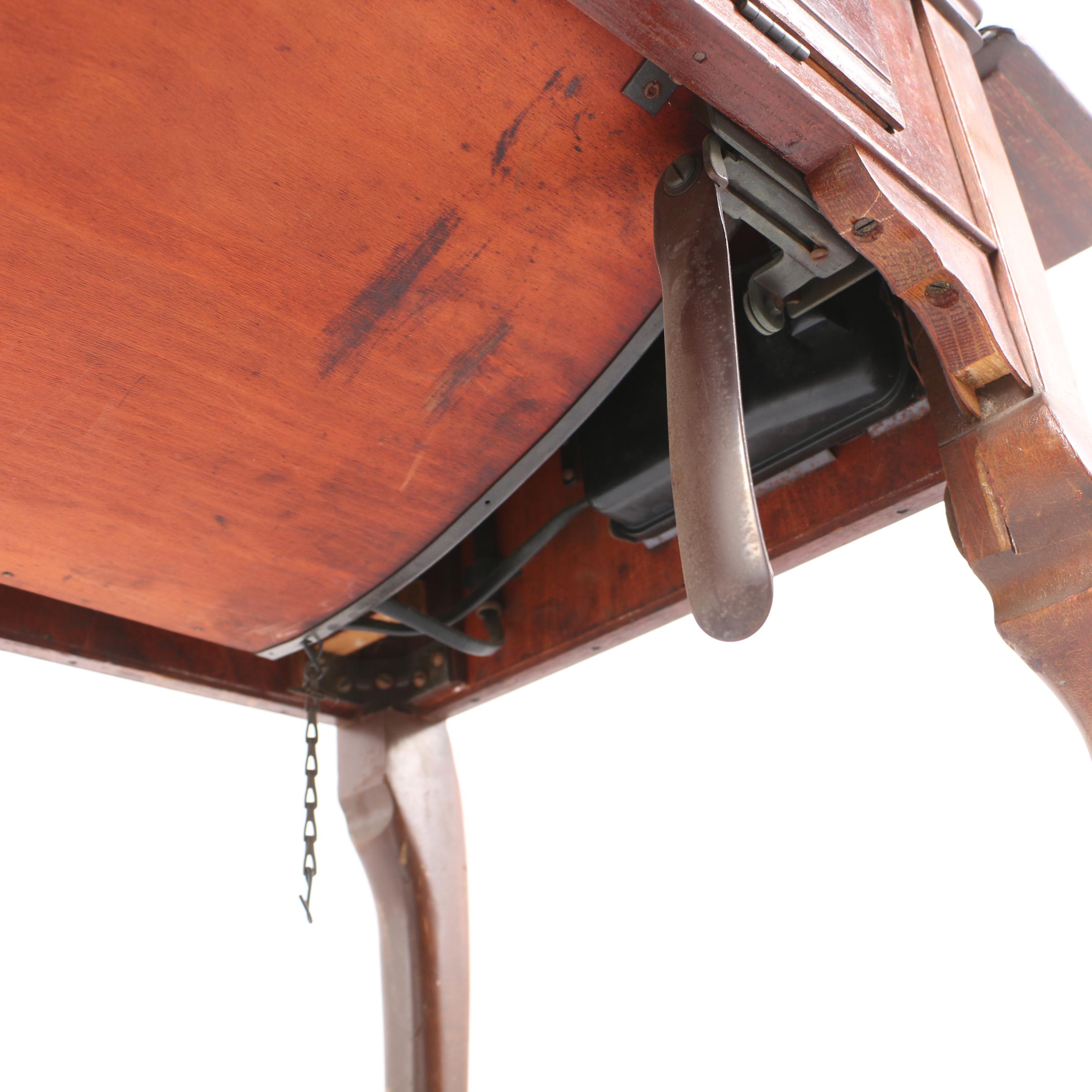 Vintage 1950's Built-in Singer Sewing Machine