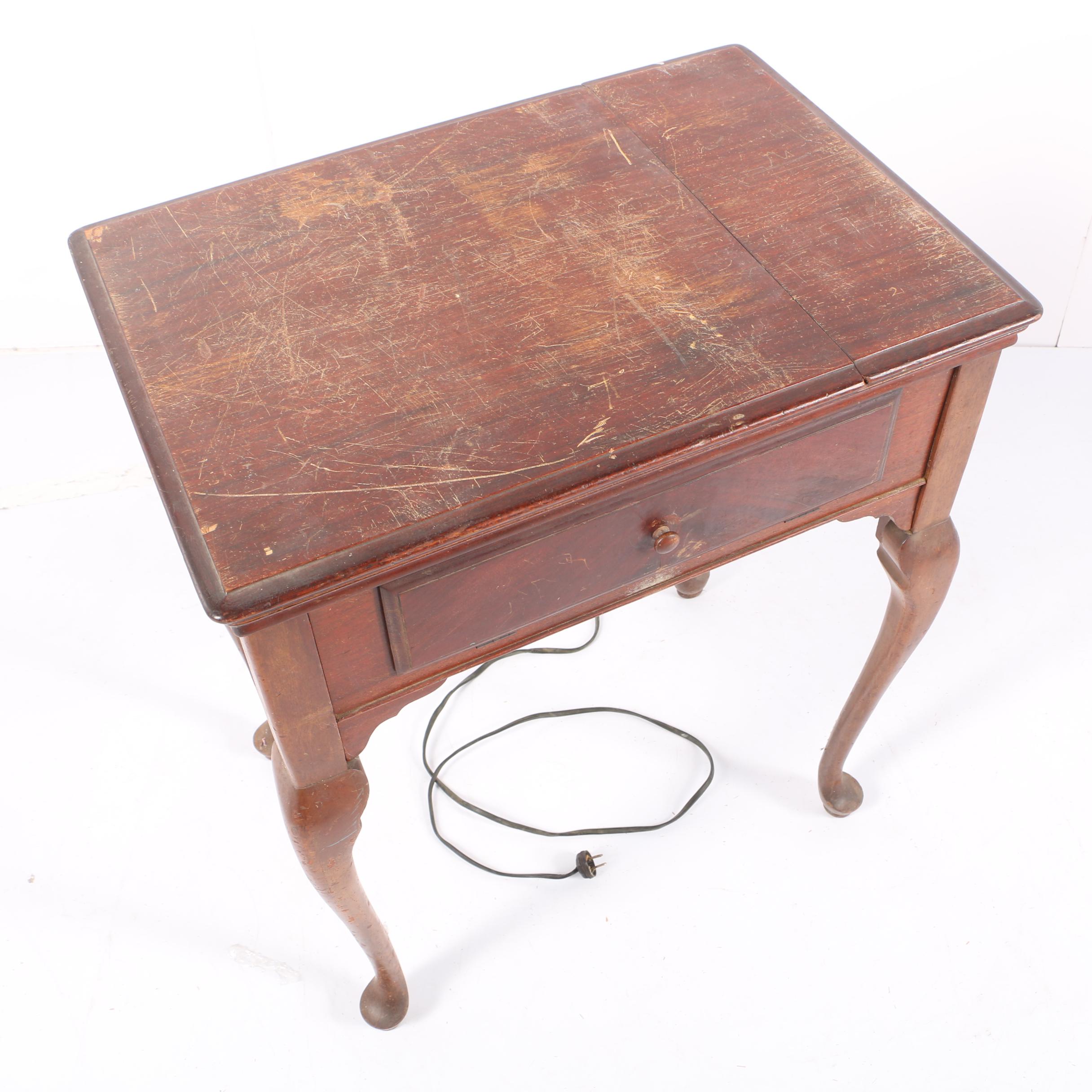 Vintage 1950's Built-in Singer Sewing Machine