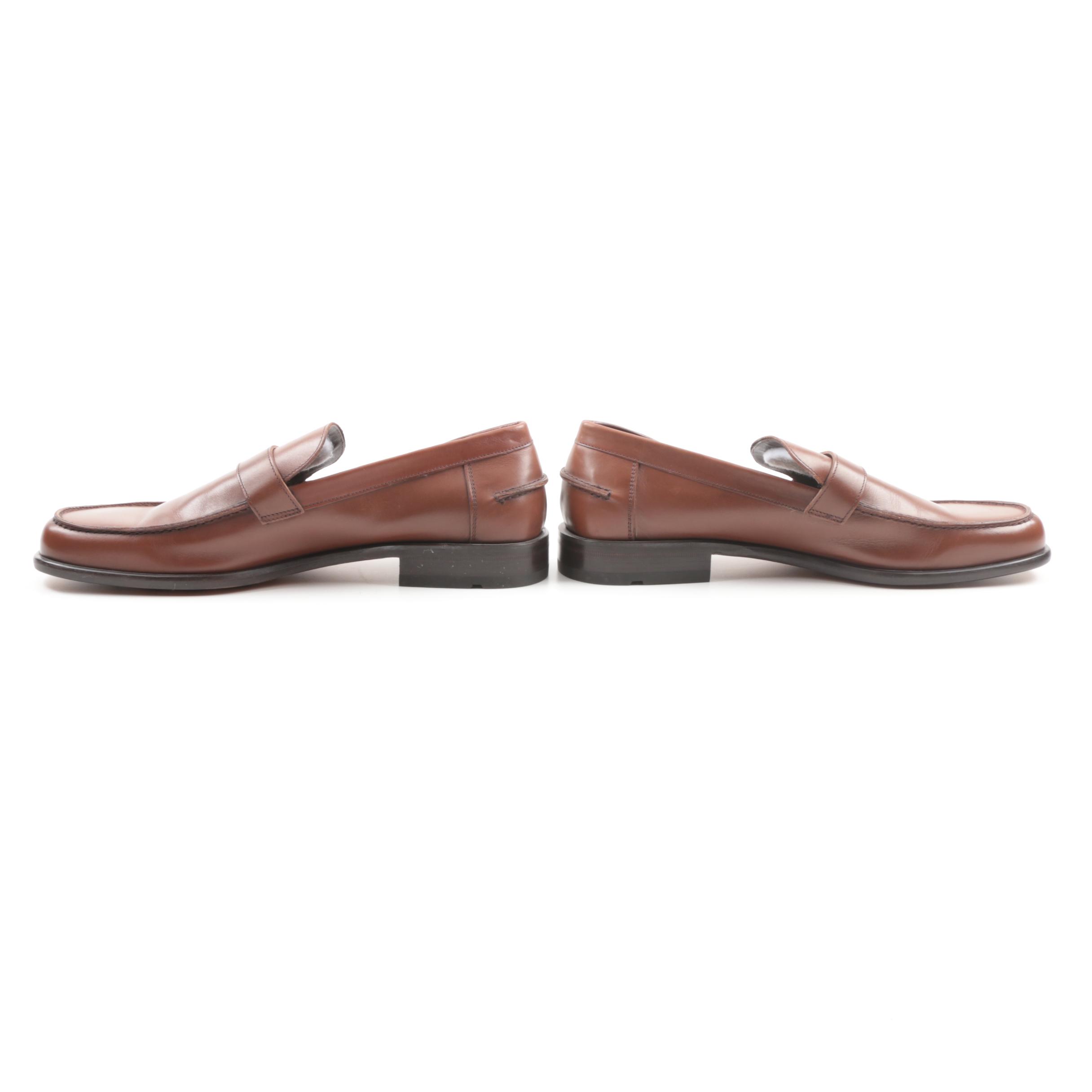 Ferragamo Studio Men's Brown Leather Loafers
