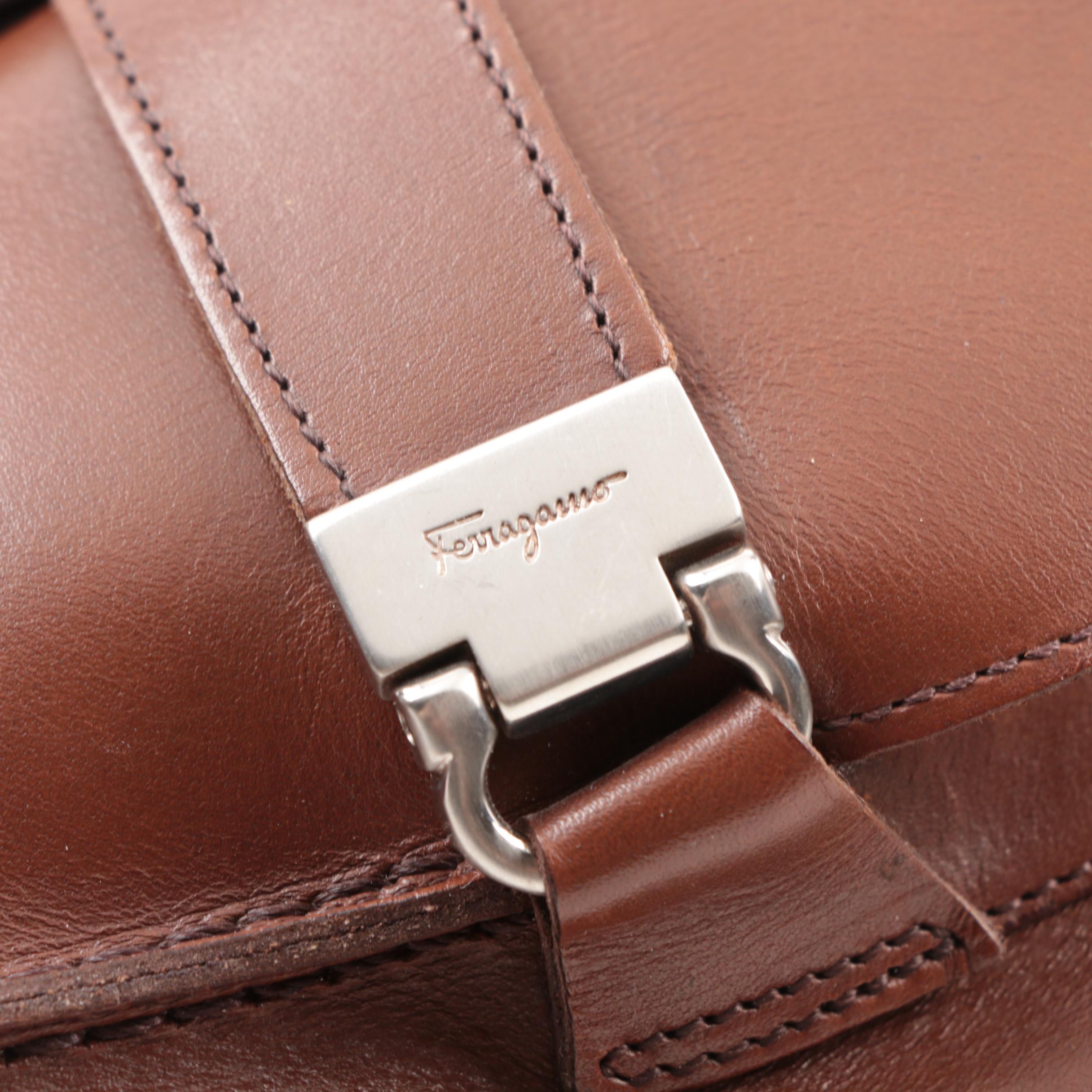 Ferragamo Studio Men's Brown Leather Loafers