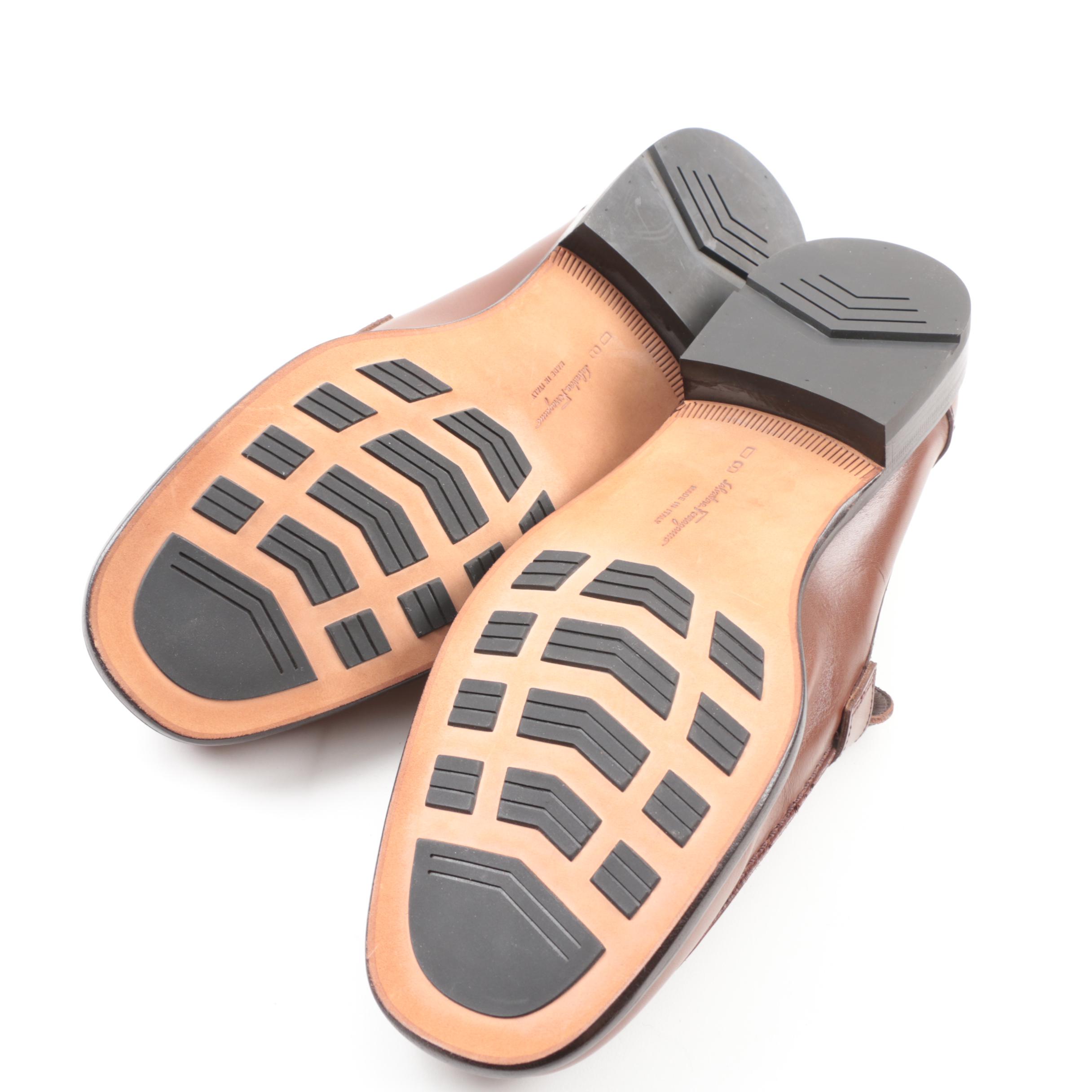 Ferragamo Studio Men's Brown Leather Loafers