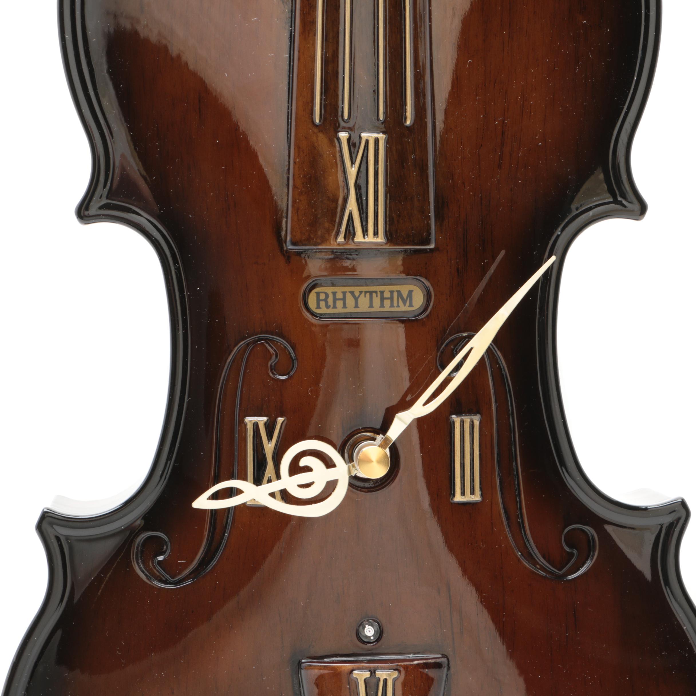 Rhythm "Fiddler" Musical Wall Clock
