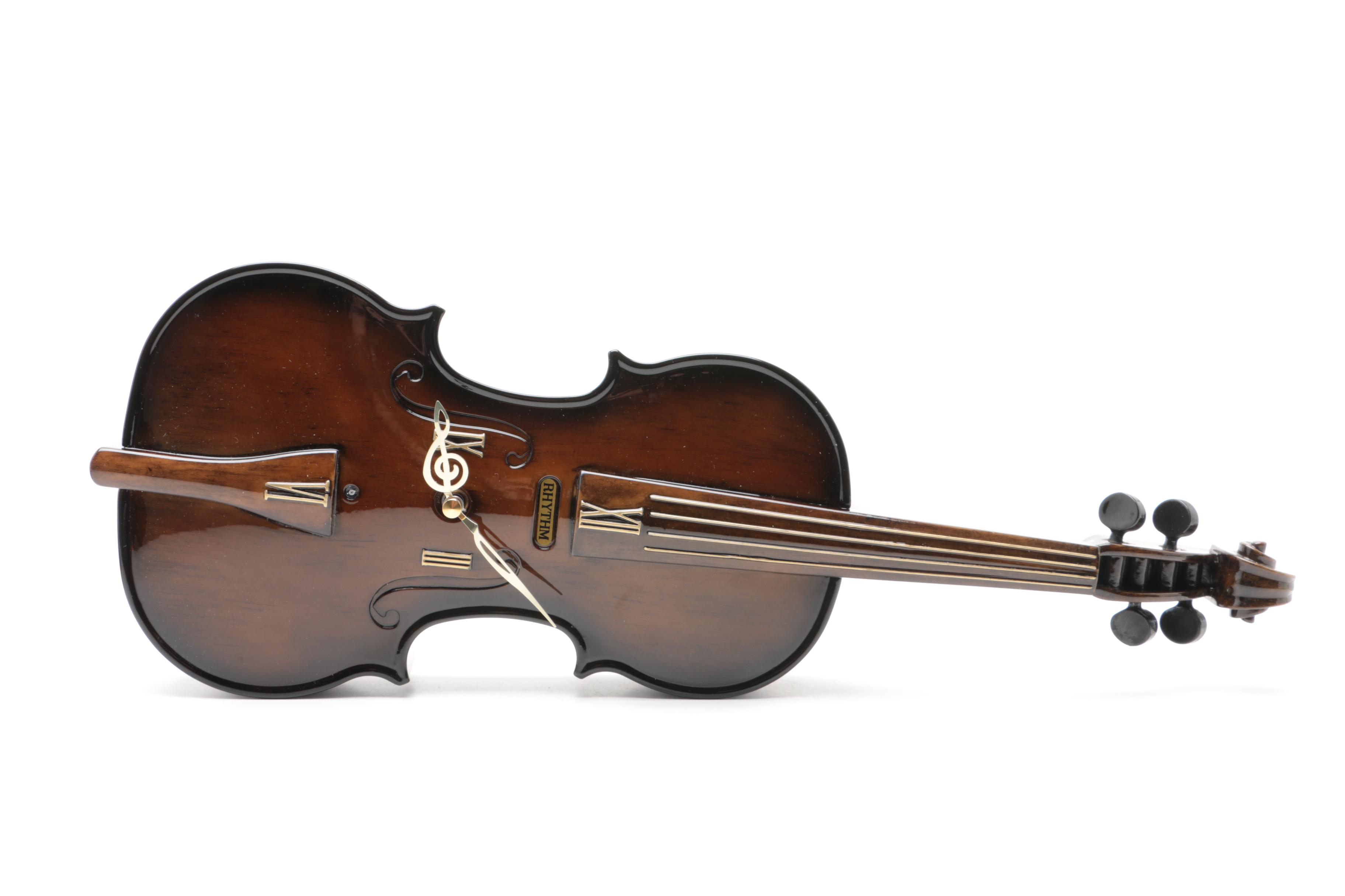 Rhythm "Fiddler" Musical Wall Clock