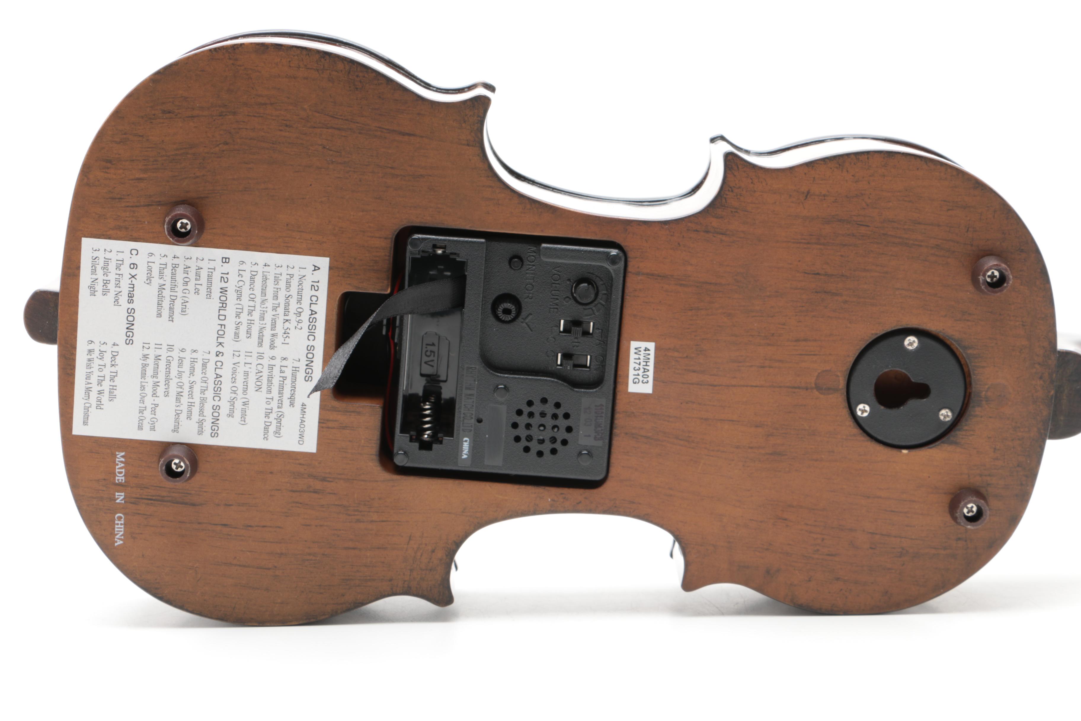 Rhythm "Fiddler" Musical Wall Clock