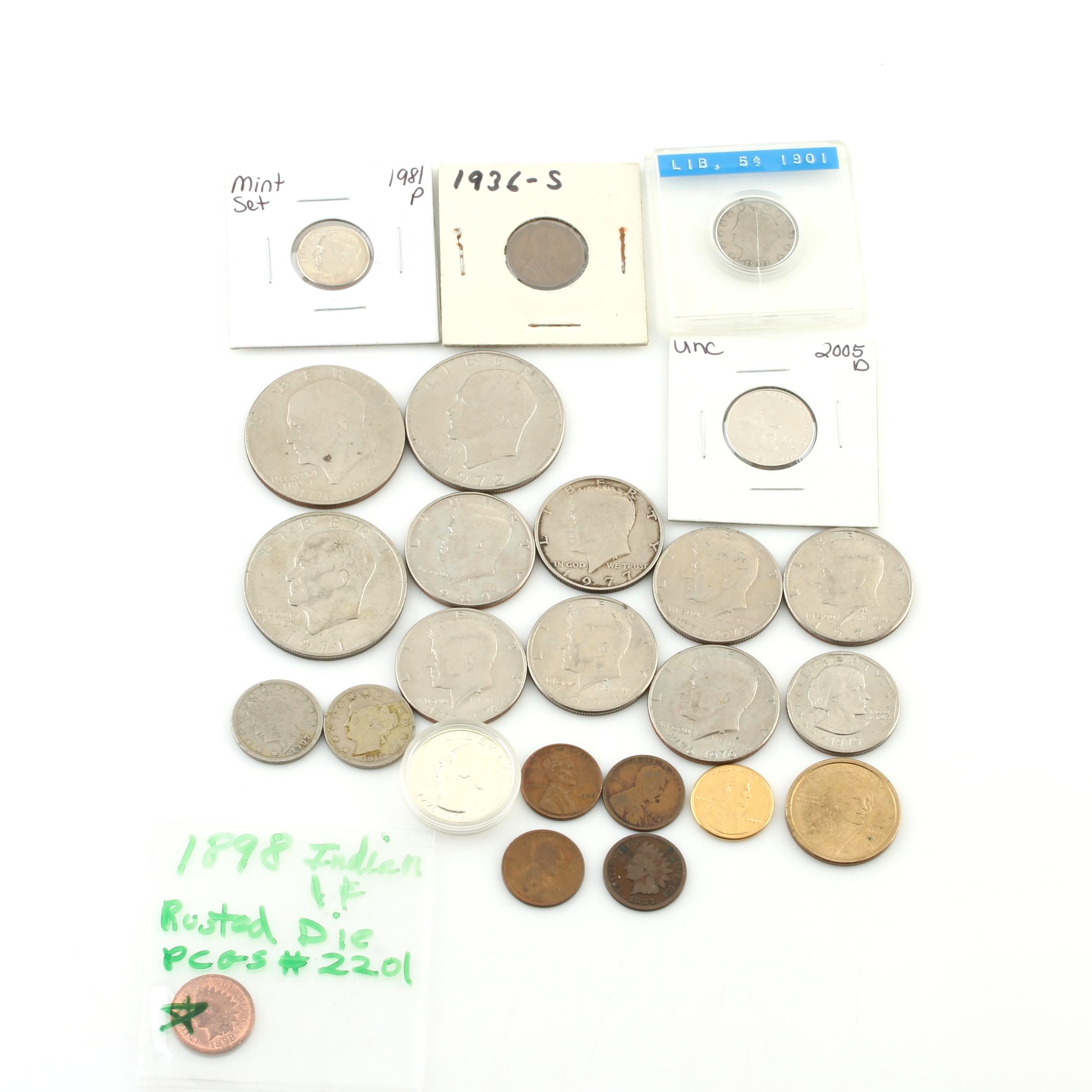 Assortment of Antique to Modern U.S. Coins