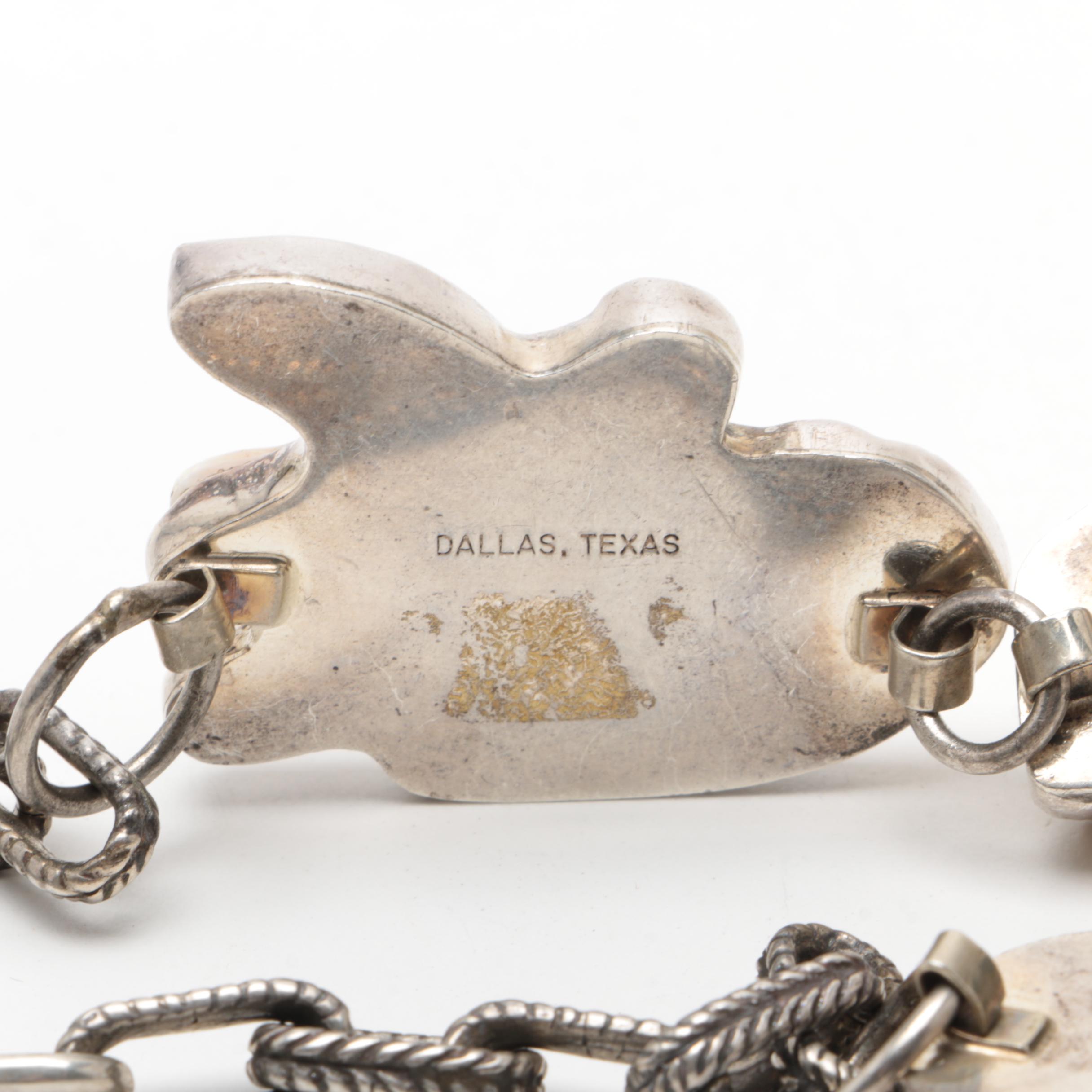 Rebecca Collins "Bless Our Earth" Sterling Silver Carved Copal Necklace