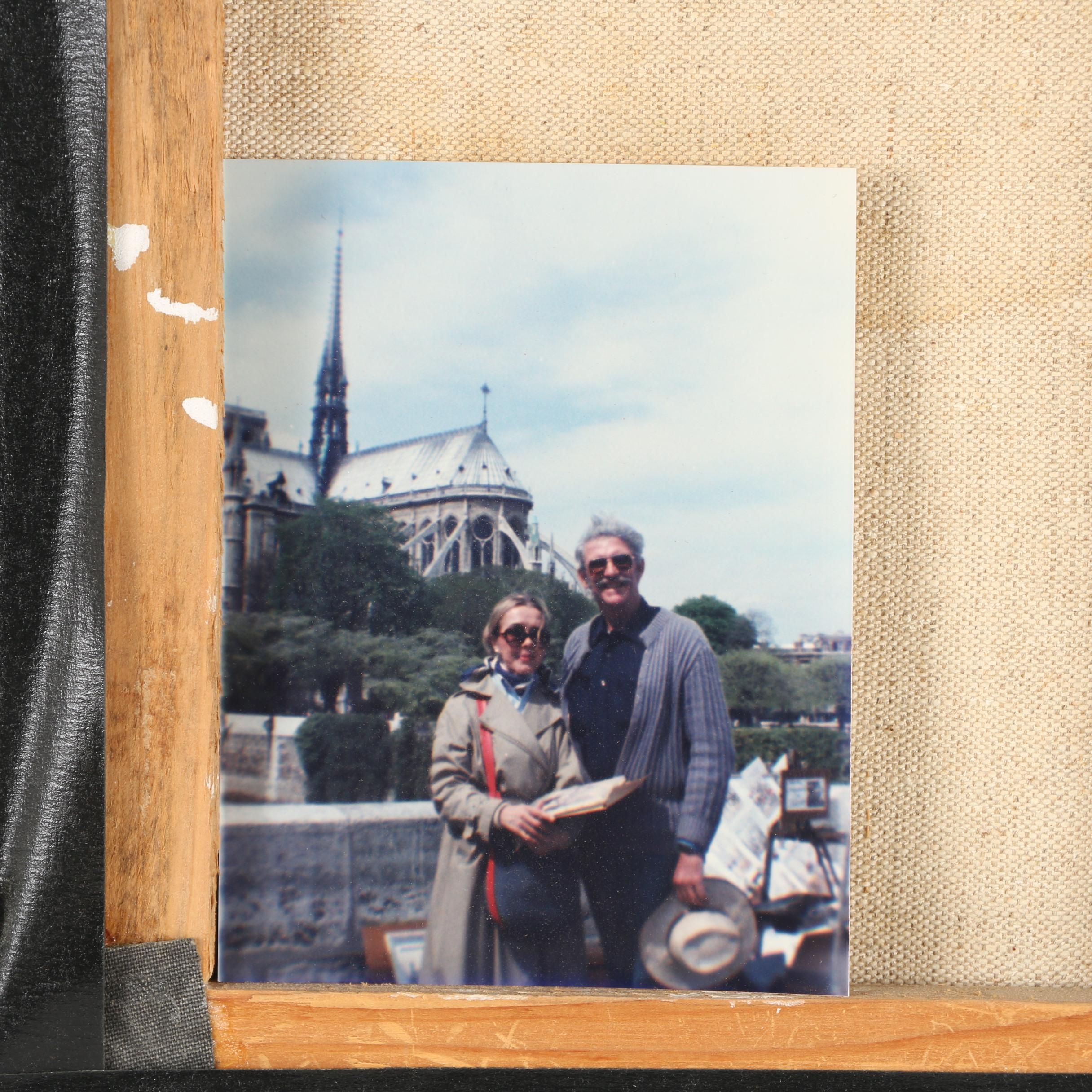 Vintage M. Tellier Oil Painting "Pont Neuf"