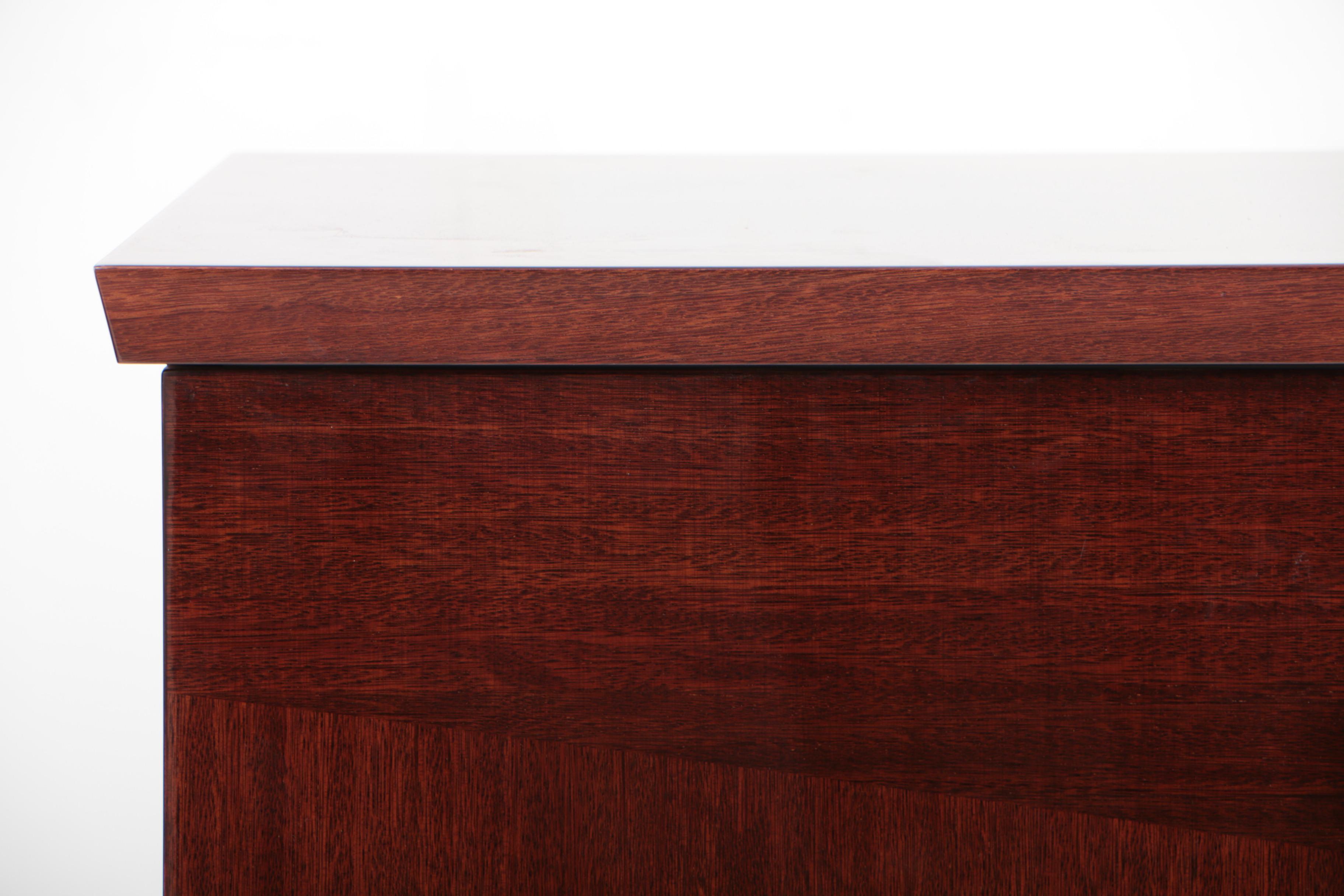 Excelsior Designs Rosewood and Steel Credenza