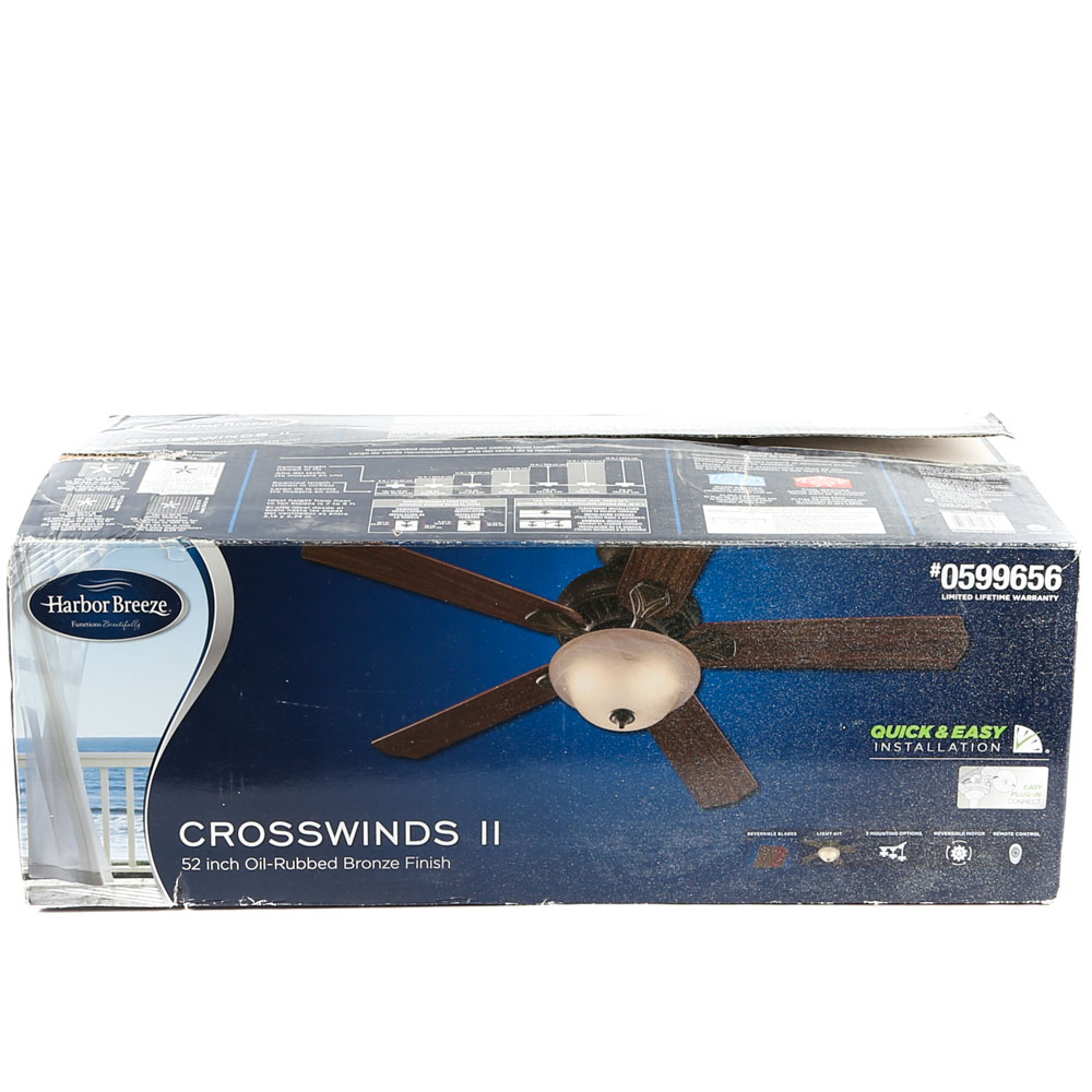 Harbor Breeze "Crosswinds II" Ceiling Fan and Light Fixture