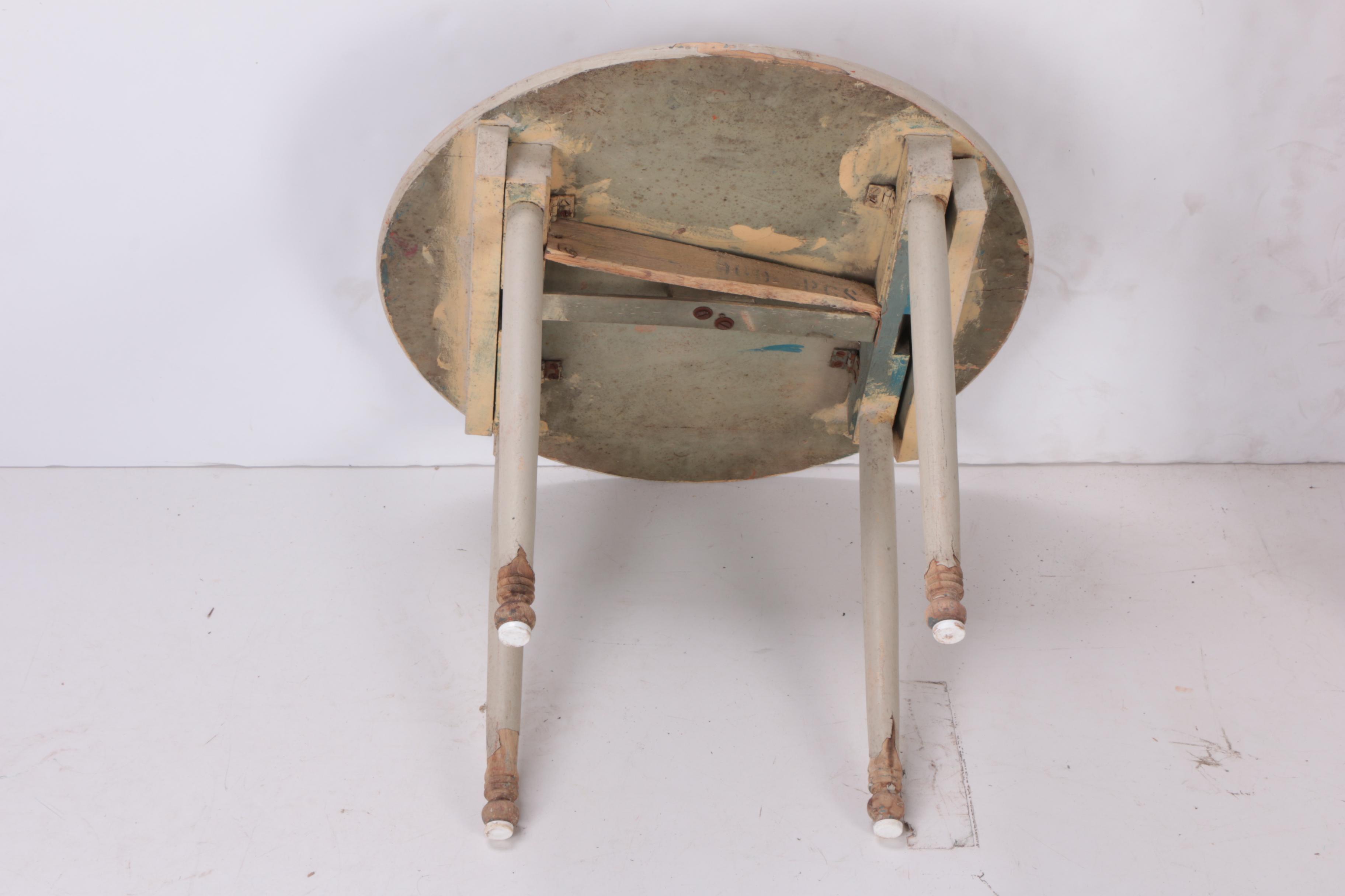 Vintage Child's Kitchen with China Cabinet, Table, and Chairs