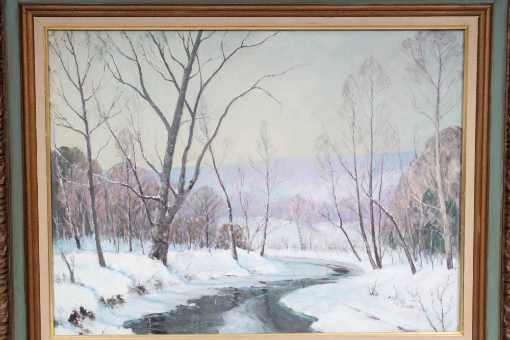 Oil Painting by Alton P. Coffey titled "Indian Creek"